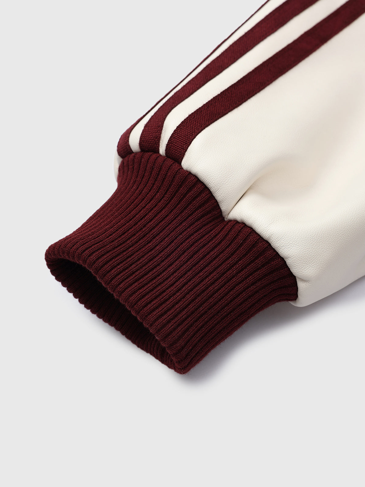 Hallpass Bomber Jacket - Wine Cream