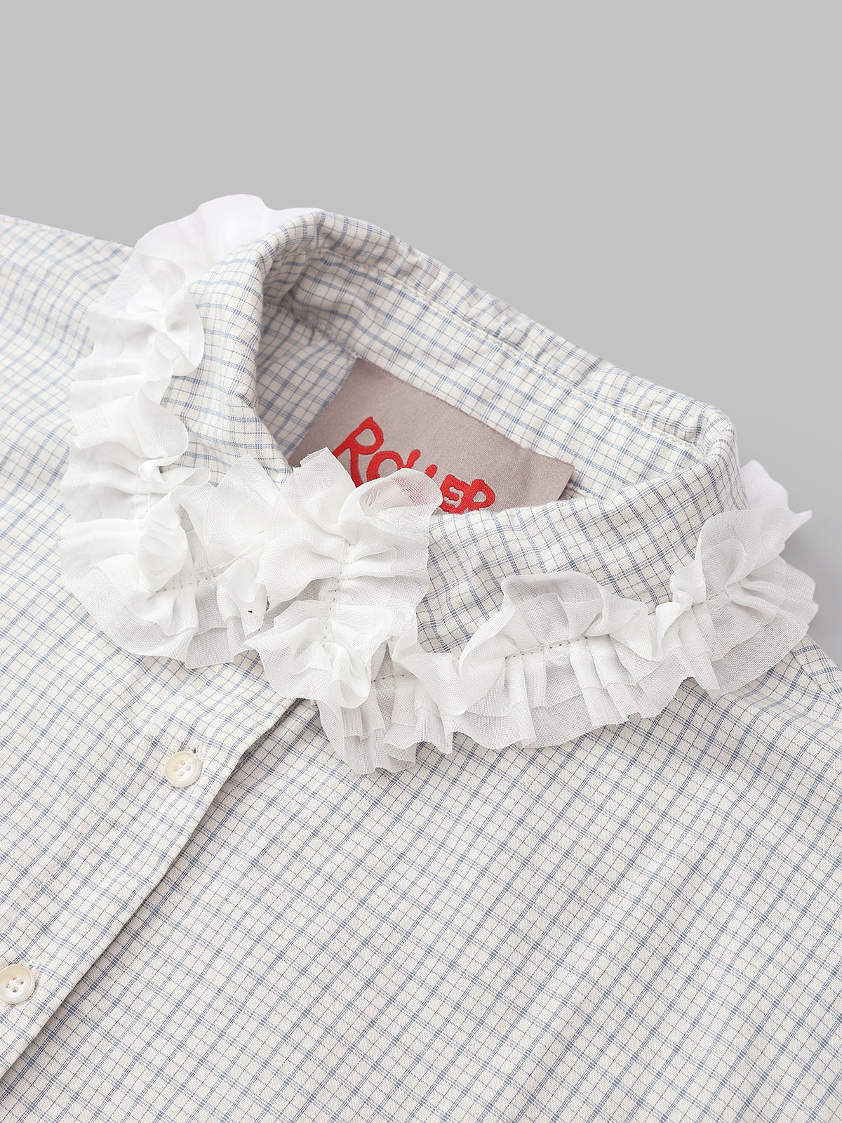 Calendar Ruffle Shirt – Cloud Milk