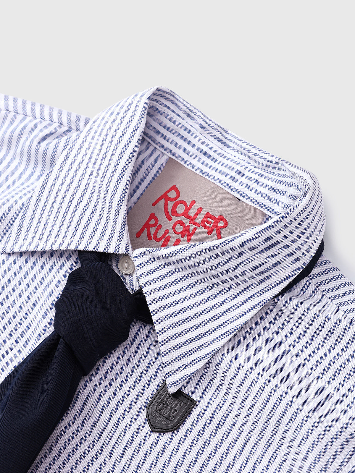 Twin Sheet Crop Shirt – Bleach Stripe