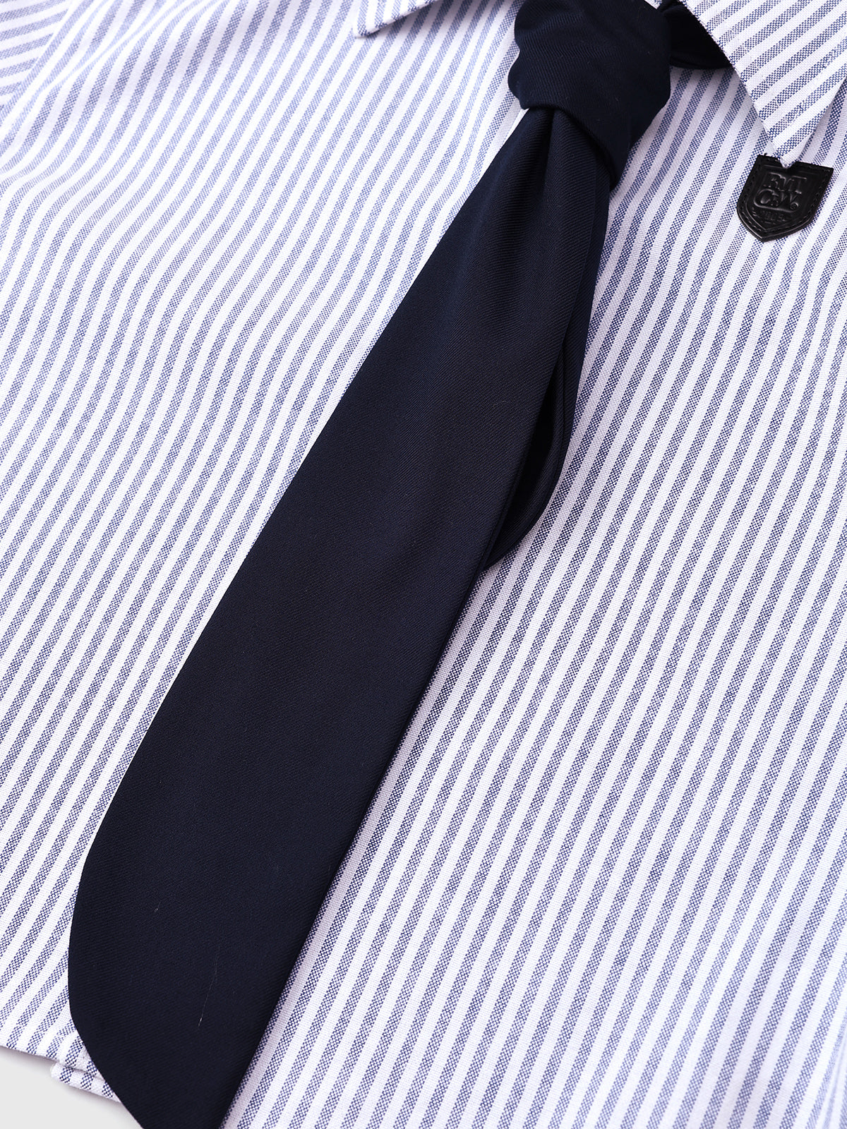 Twin Sheet Crop Shirt – Bleach Stripe