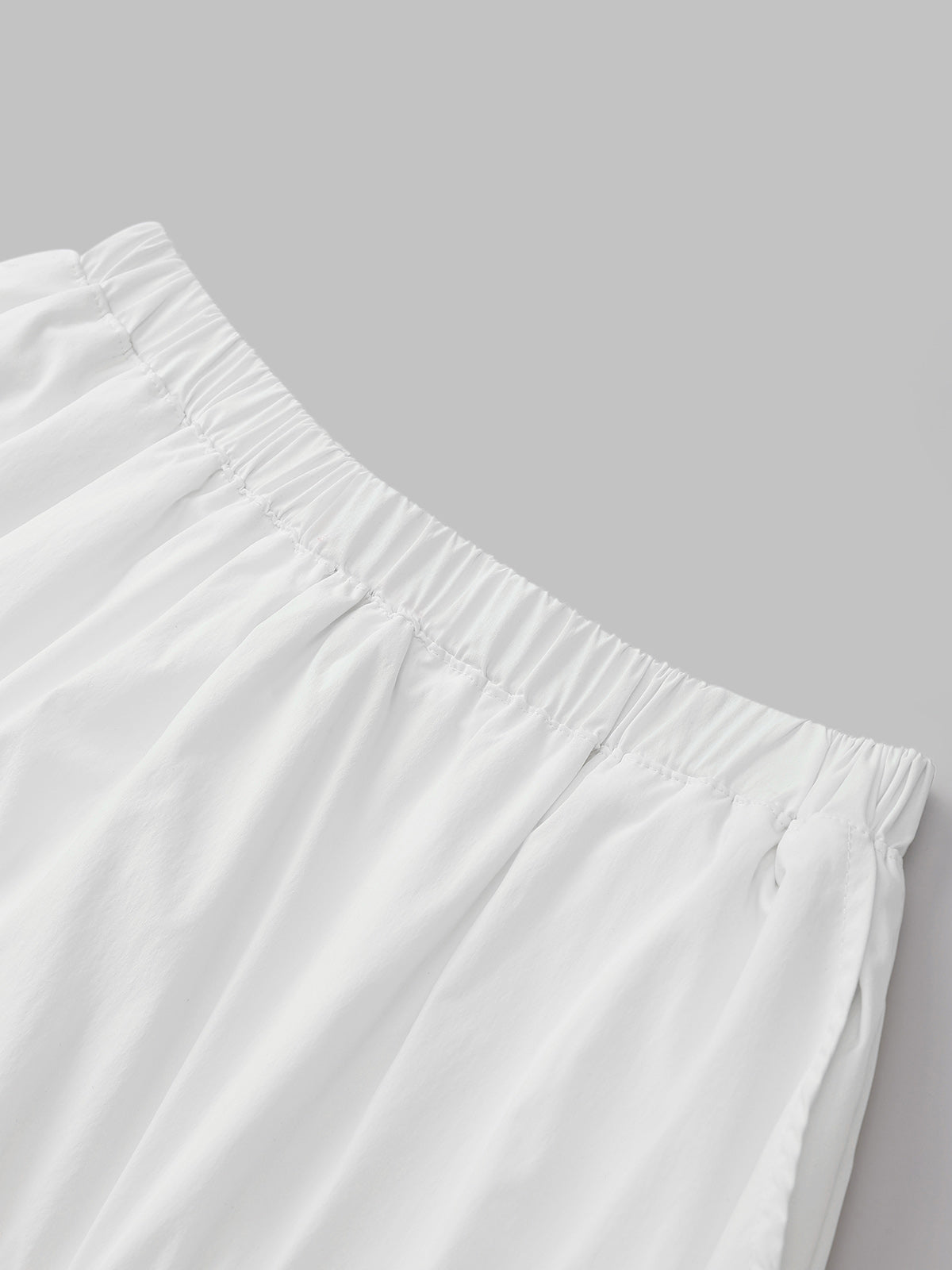 Idle Tab Bow Skirt – Mist Blue