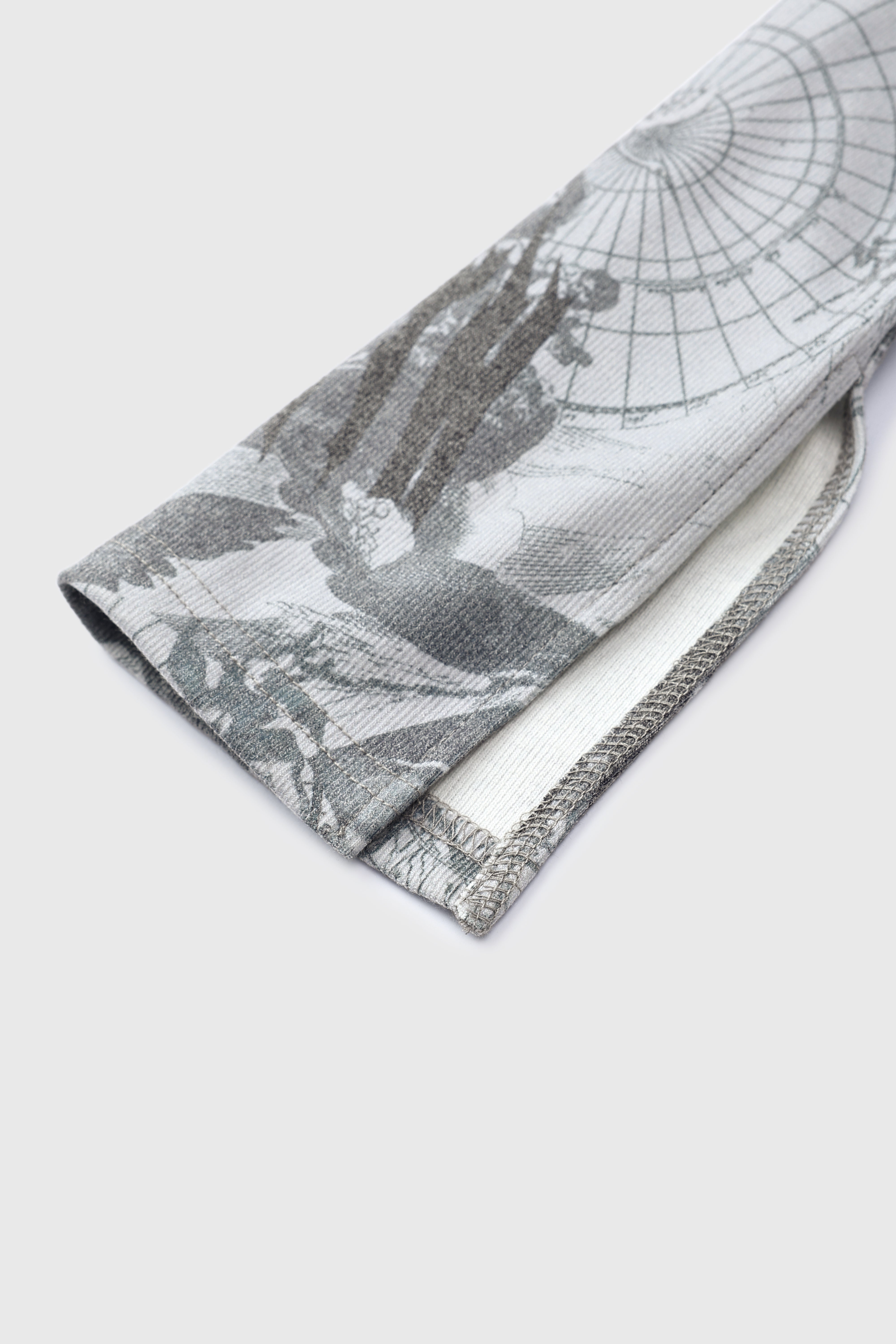 Drafted Out Longsleeve Dress - Fog Route