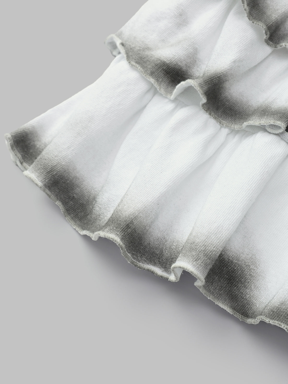 Triple Tier Echo Skirt - Cloud Milk