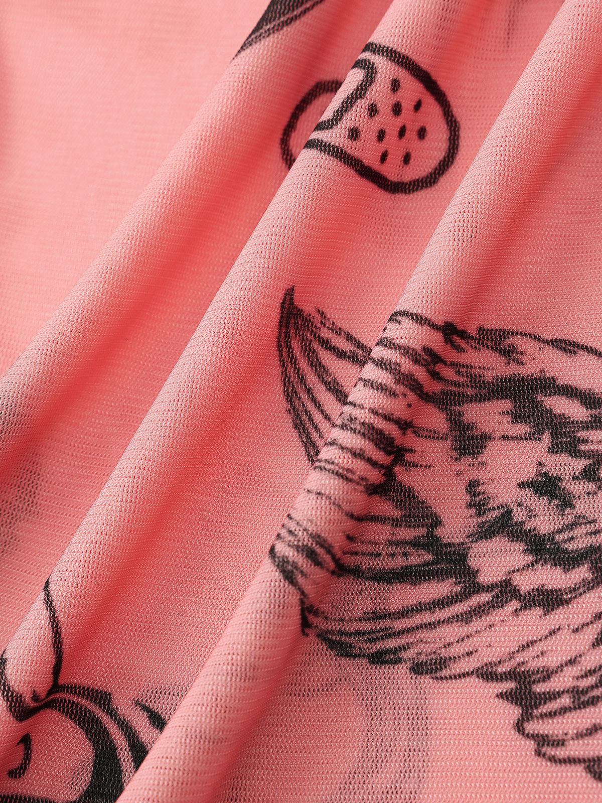 Angel Glowoff Mesh Top - Neon Blush