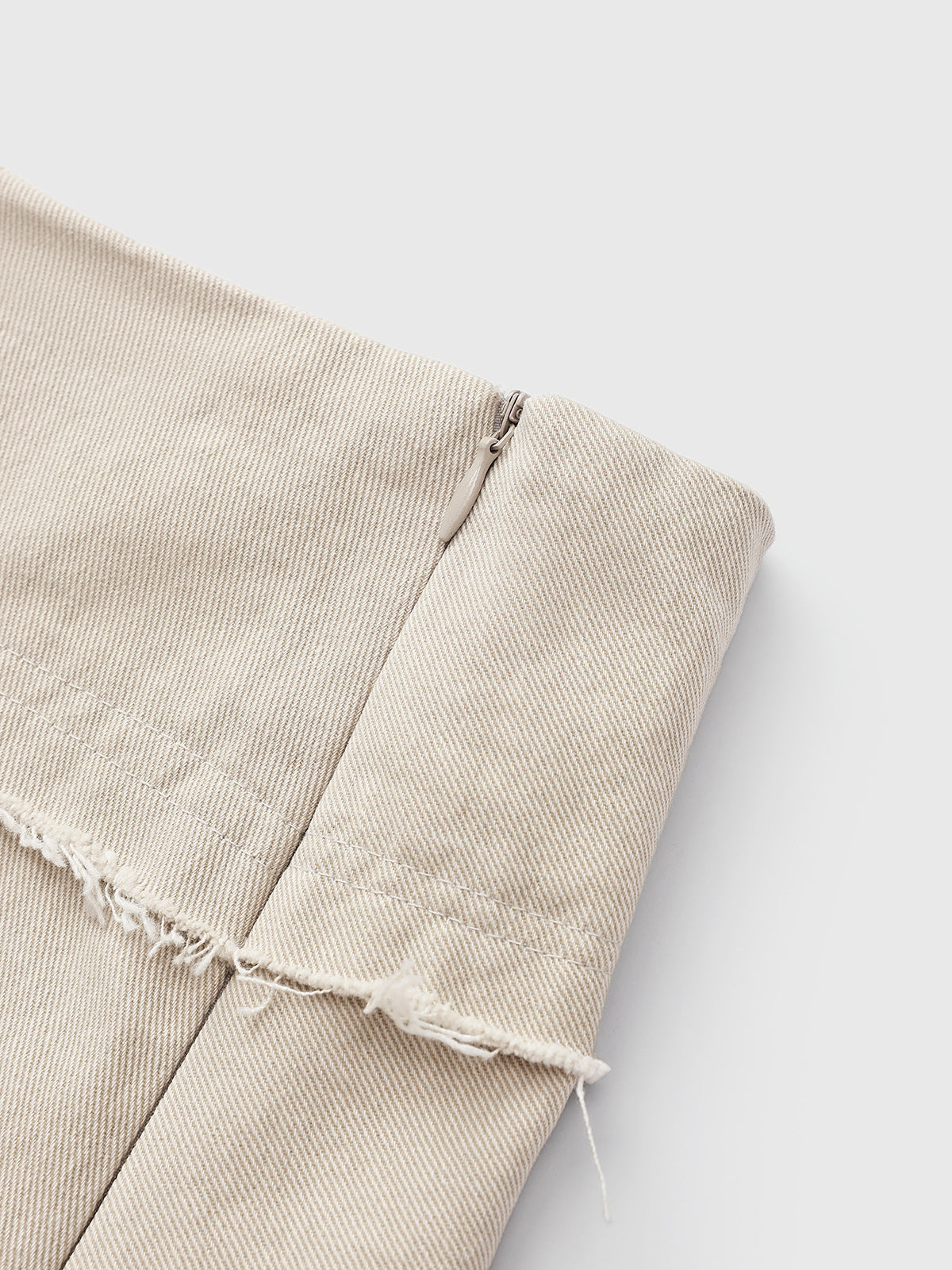 Mismatch Drift Skirt - Oat Static