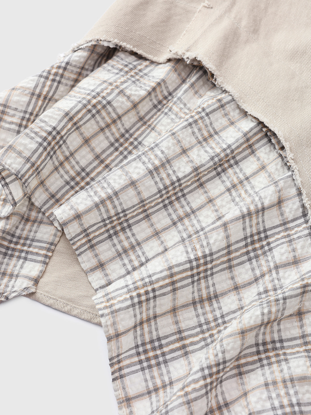 Mismatch Drift Skirt - Oat Static