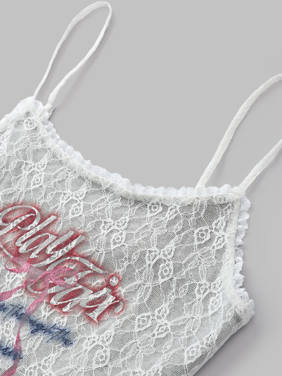 Drill Down Lace Cami Top – Frost Court