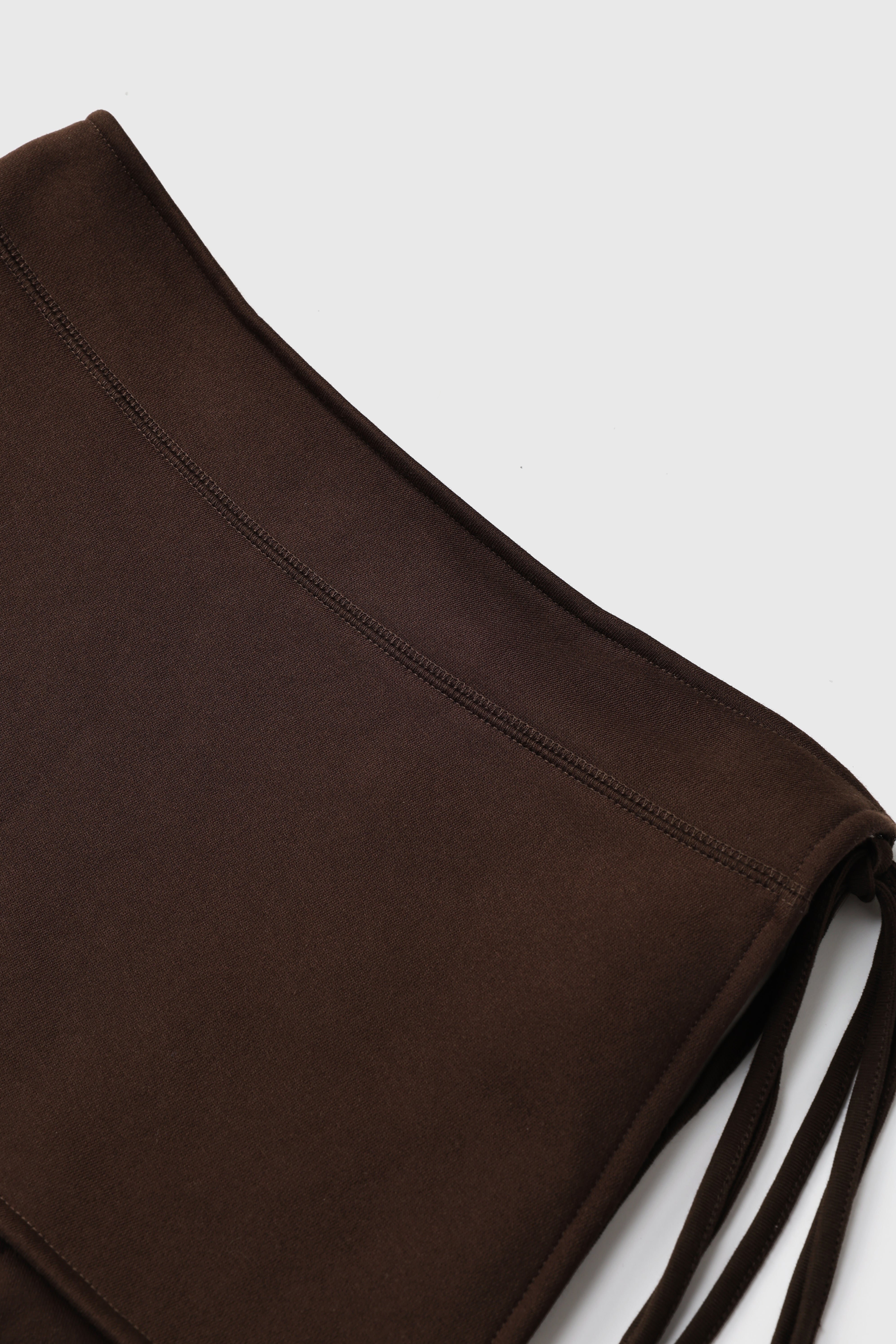 Bedazzled & Nap Belted Waistband- Espresso Drip