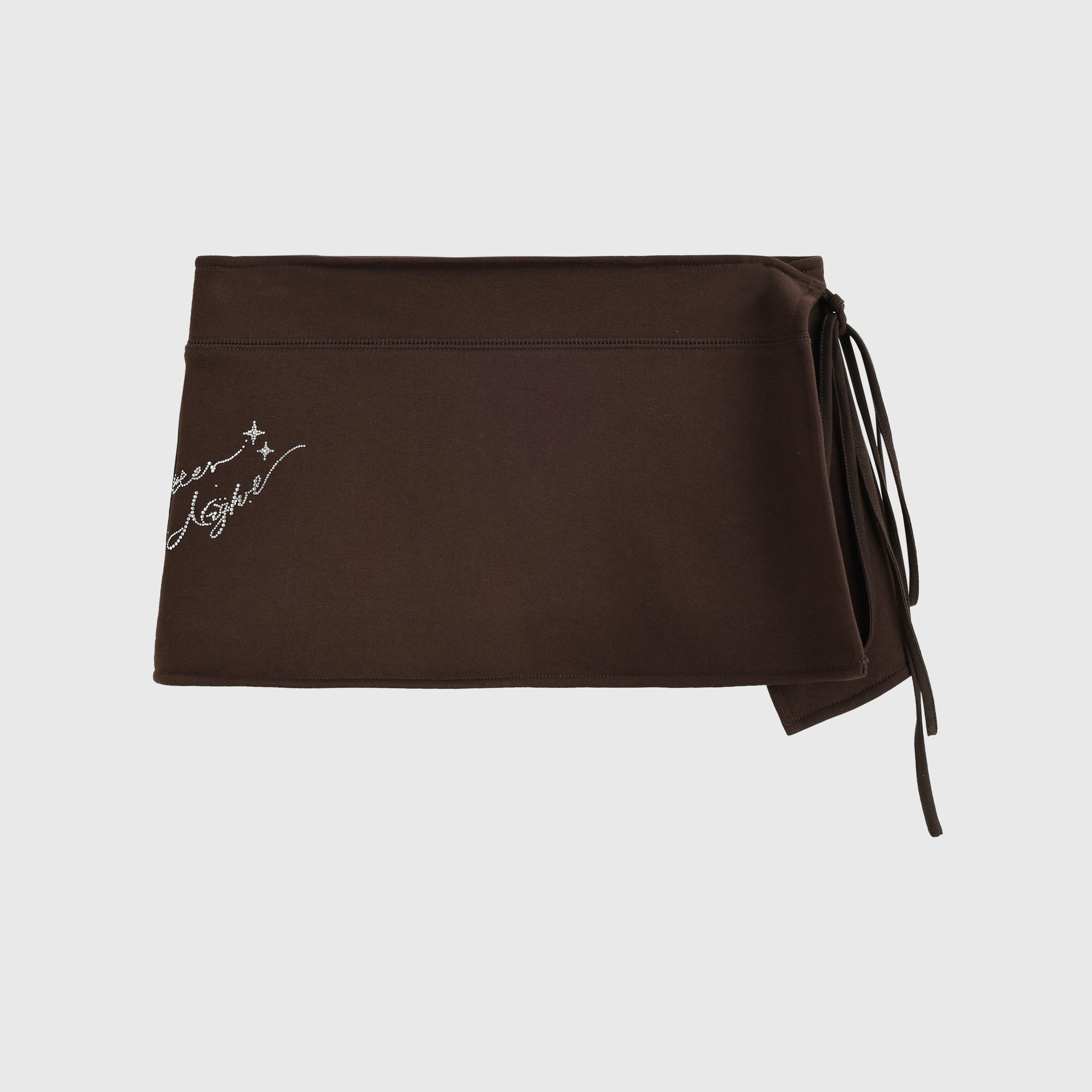 Bedazzled & Nap Belted Waistband- Espresso Drip