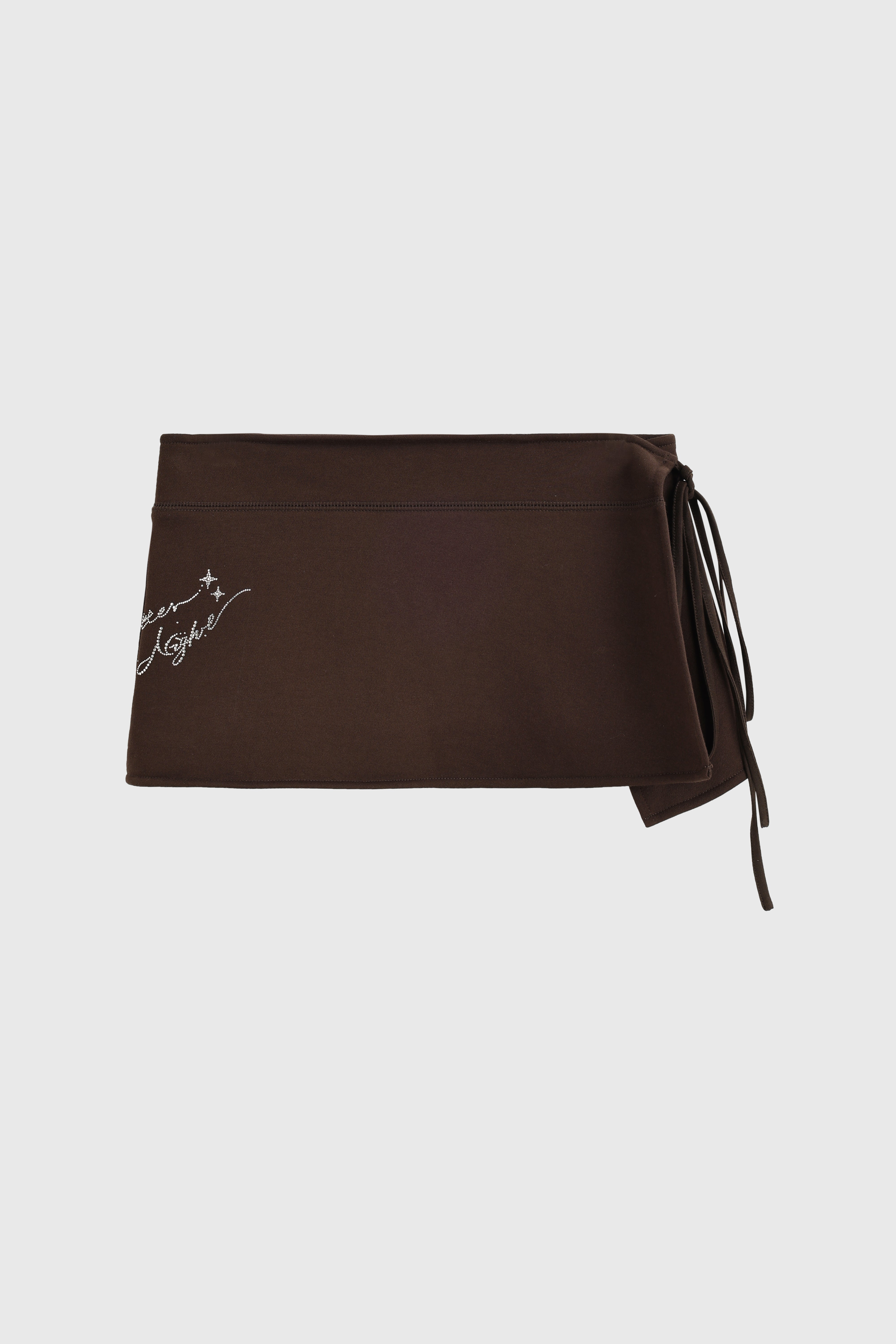 Bedazzled & Nap Belted Waistband- Espresso Drip