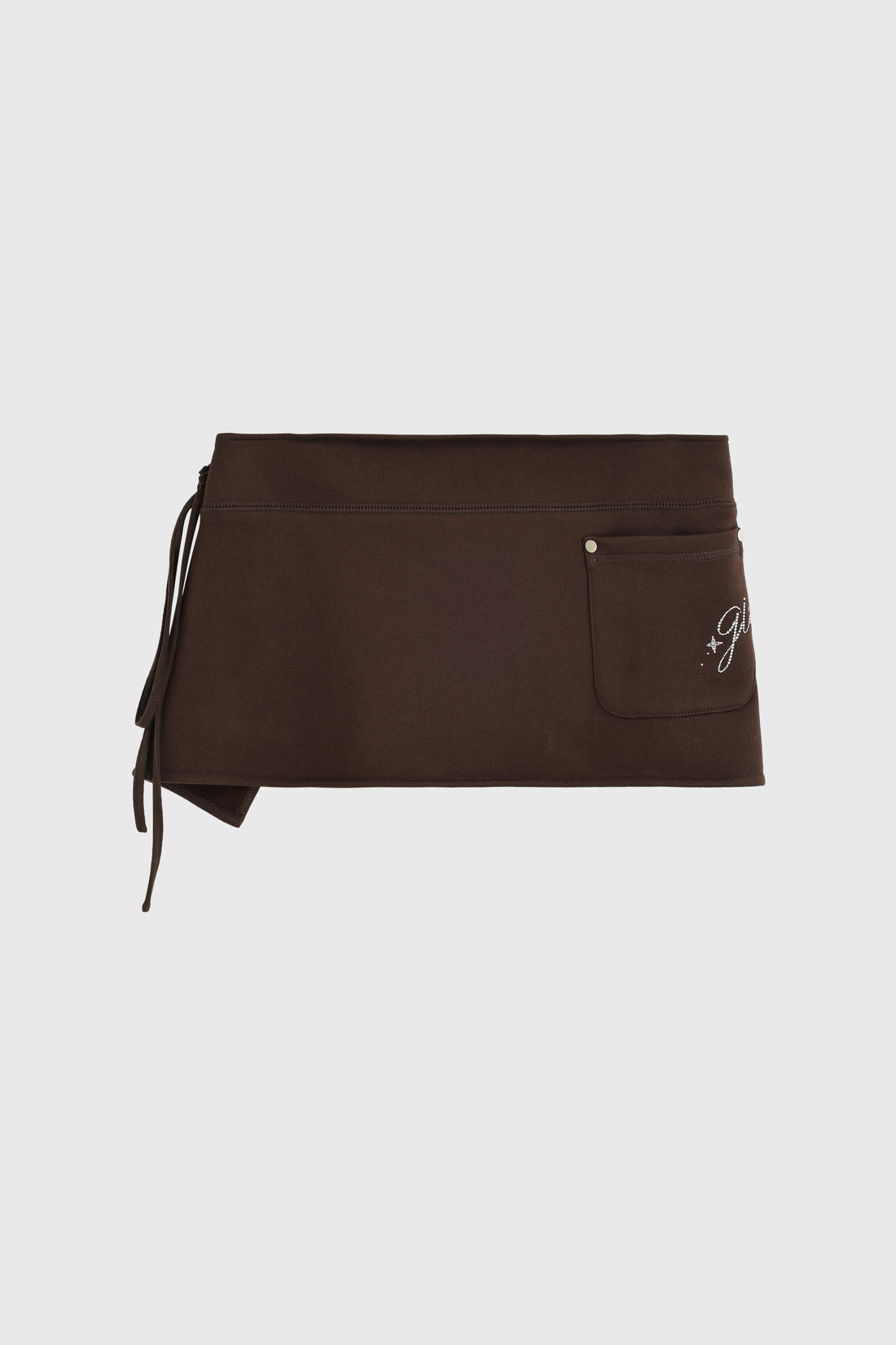 Bedazzled & Nap Belted Waistband- Espresso Drip