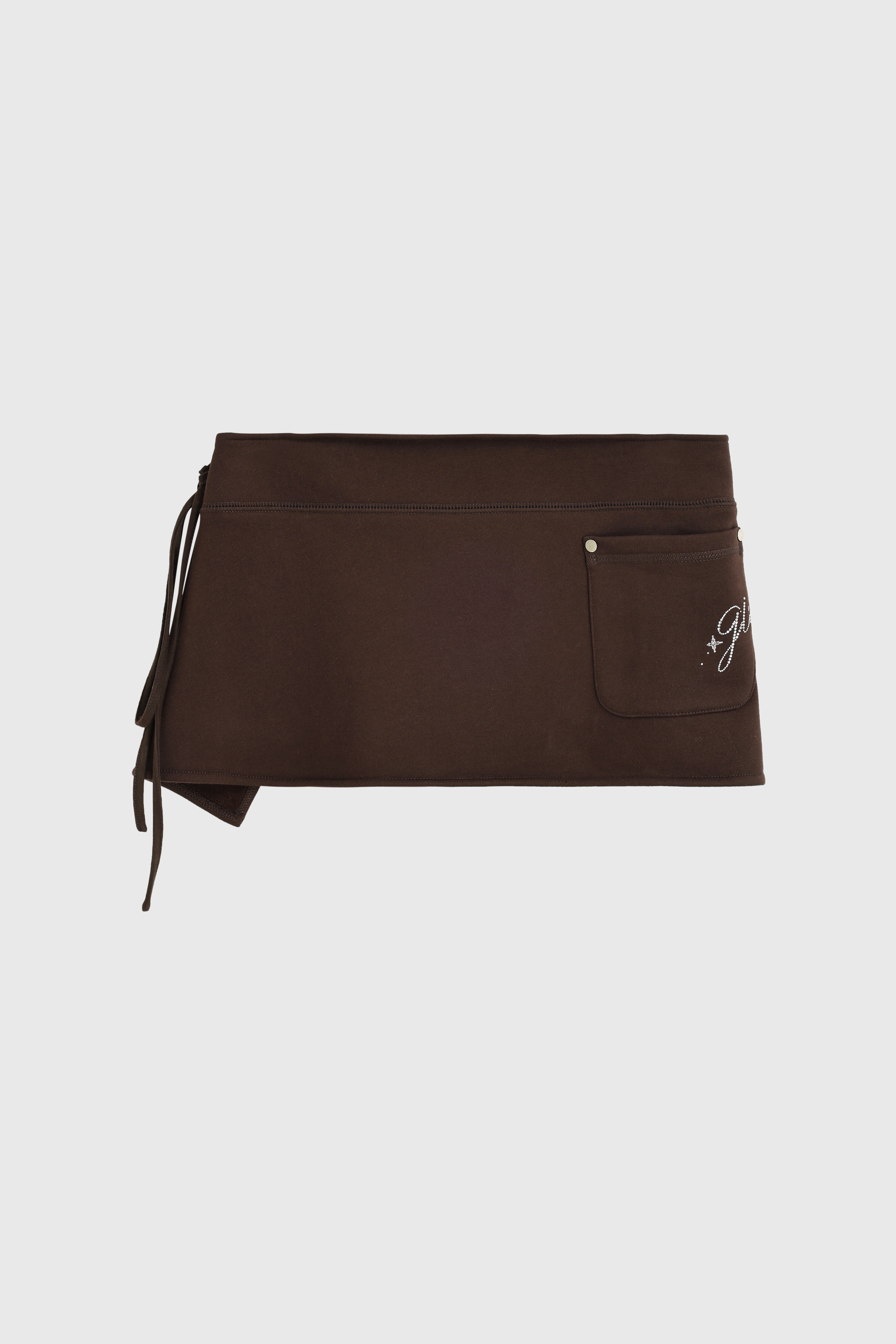 Bedazzled & Nap Belted Waistband- Espresso Drip
