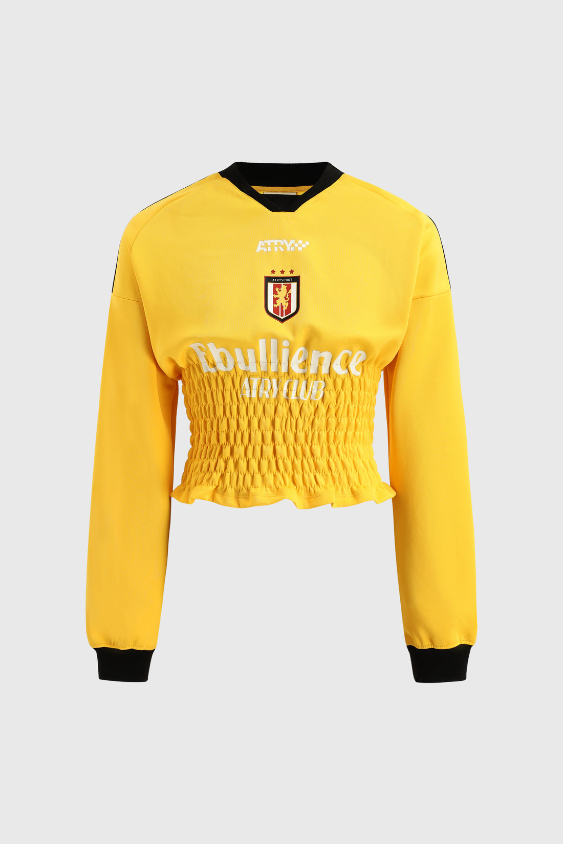 YellowCard Retro Jersey Sleeve Top - Vintage Yellow