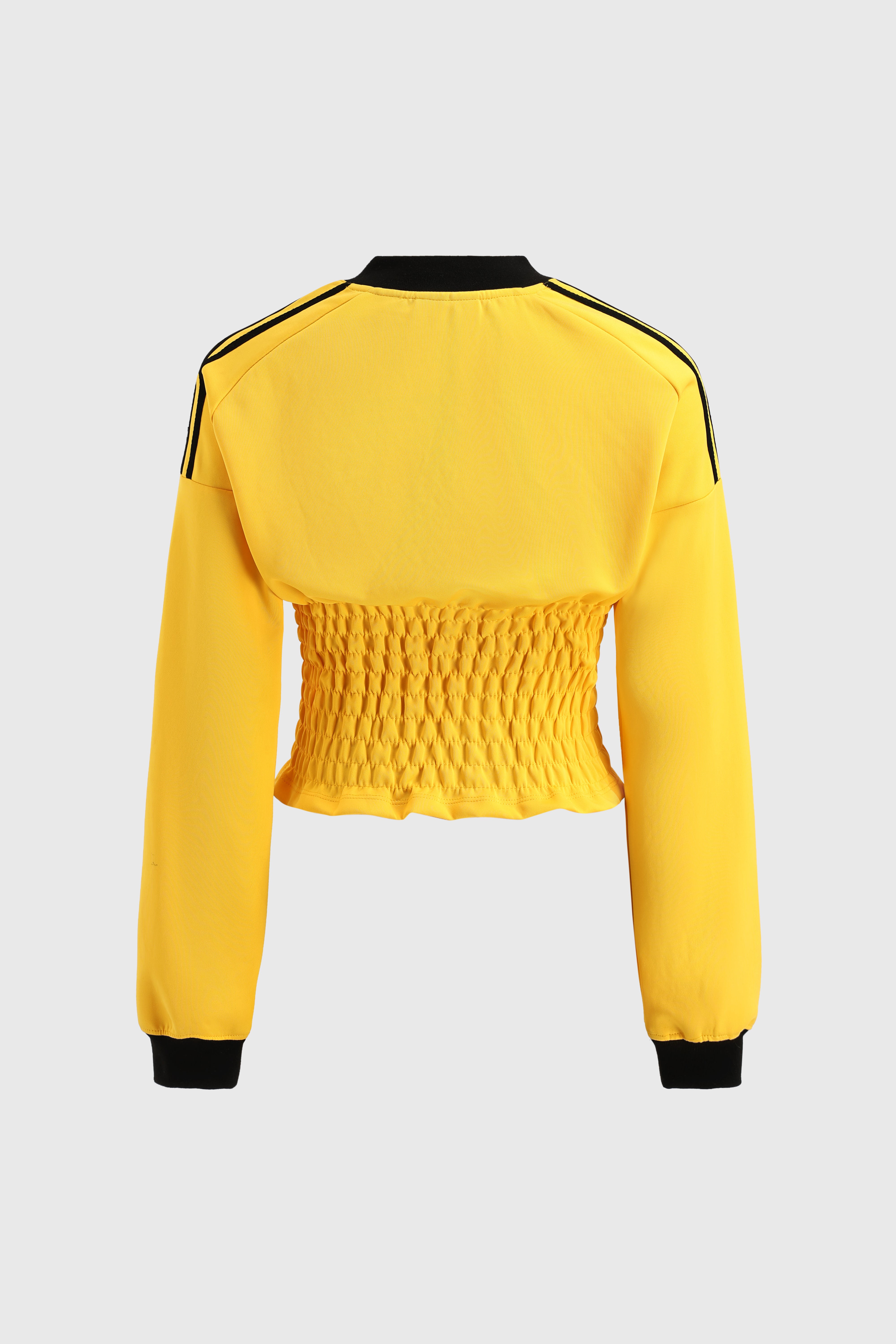 YellowCard Retro Jersey Sleeve Top - Vintage Yellow