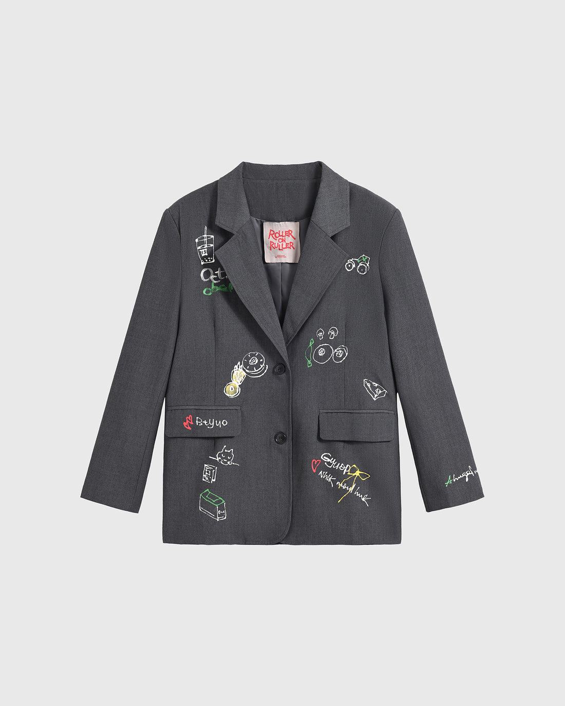 Sketch Pad Suit Jacket  - Graphite Grey