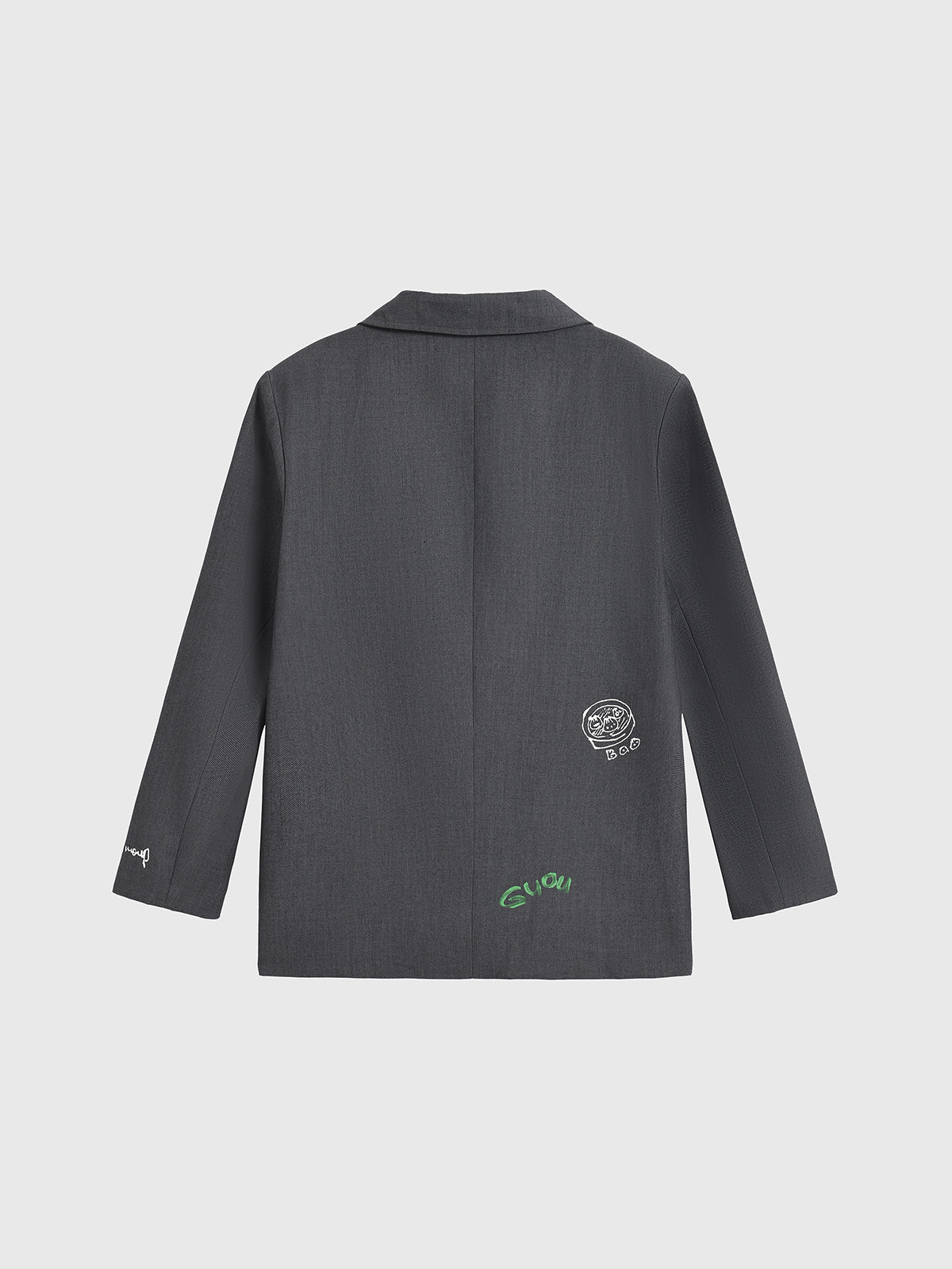 Sketch Pad Suit Jacket  - Graphite Grey
