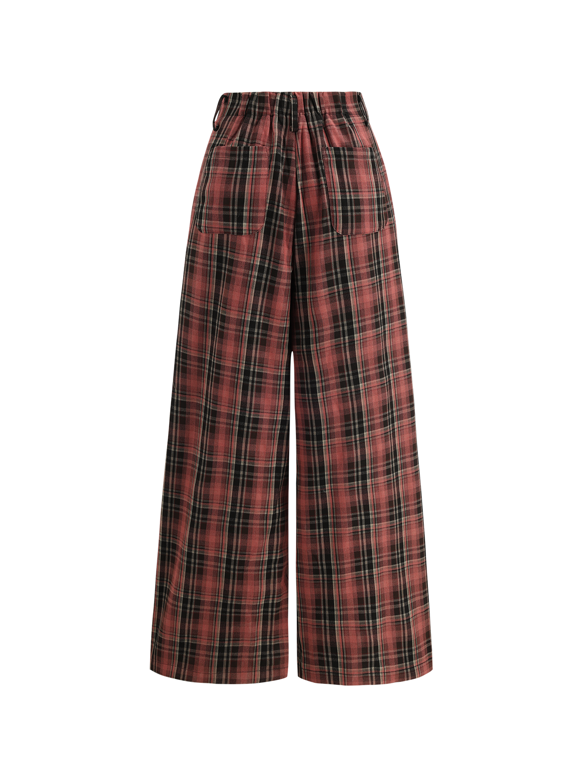 Sunset Tartan Pants - Red Brown
