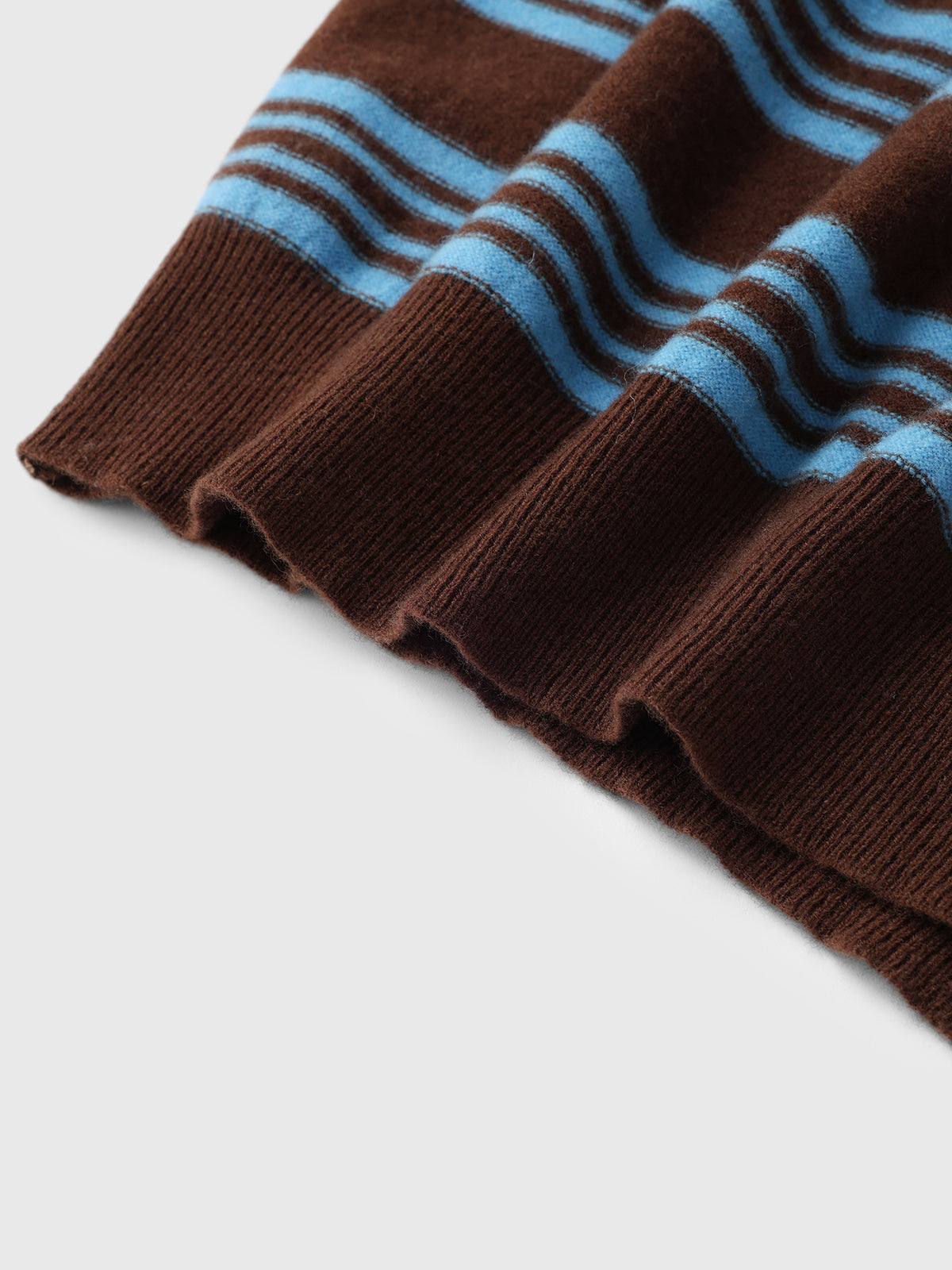 Hallway Stripe Sweater - Brown Blue