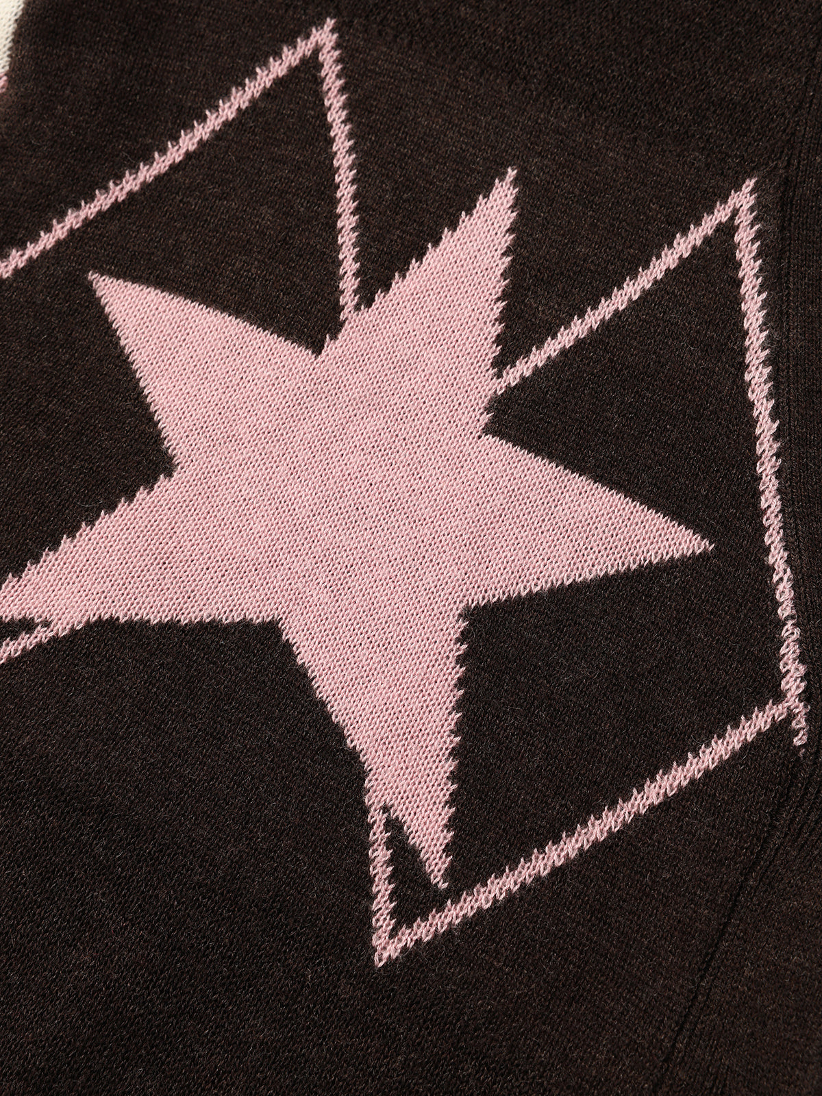 Star Bench Knit Sweater - Brownie Pink