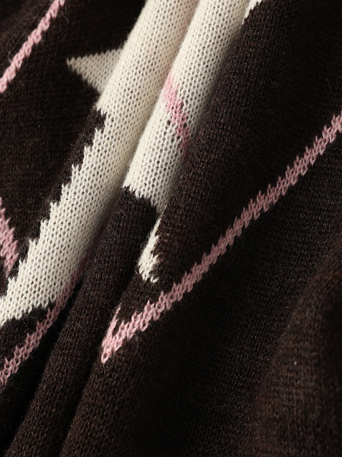 Star Bench Knit Sweater - Brownie Pink