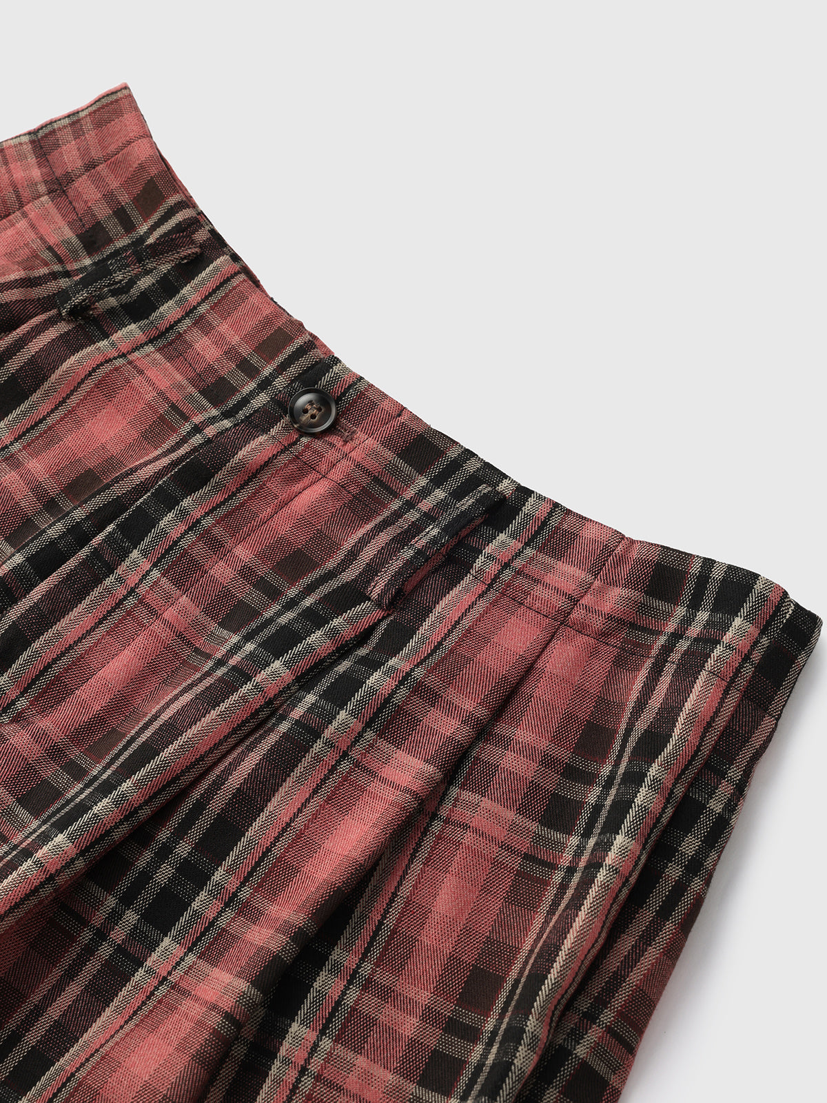 Sunset Tartan Pants - Red Brown