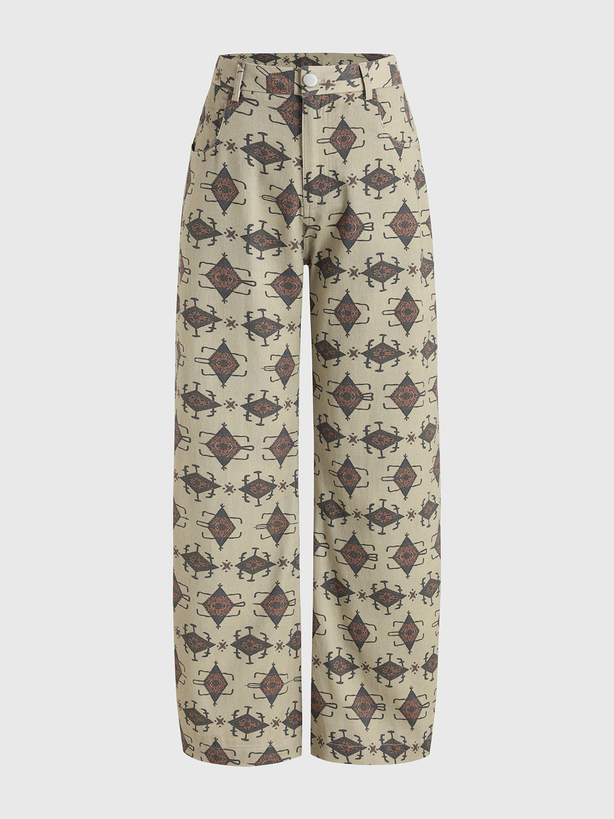 The Meeting Beginner Straight Pants - Sand Leopard