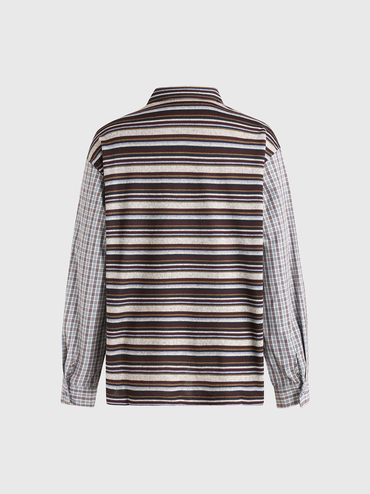 Mixed Signal Stripe Tee - Brown Multi
