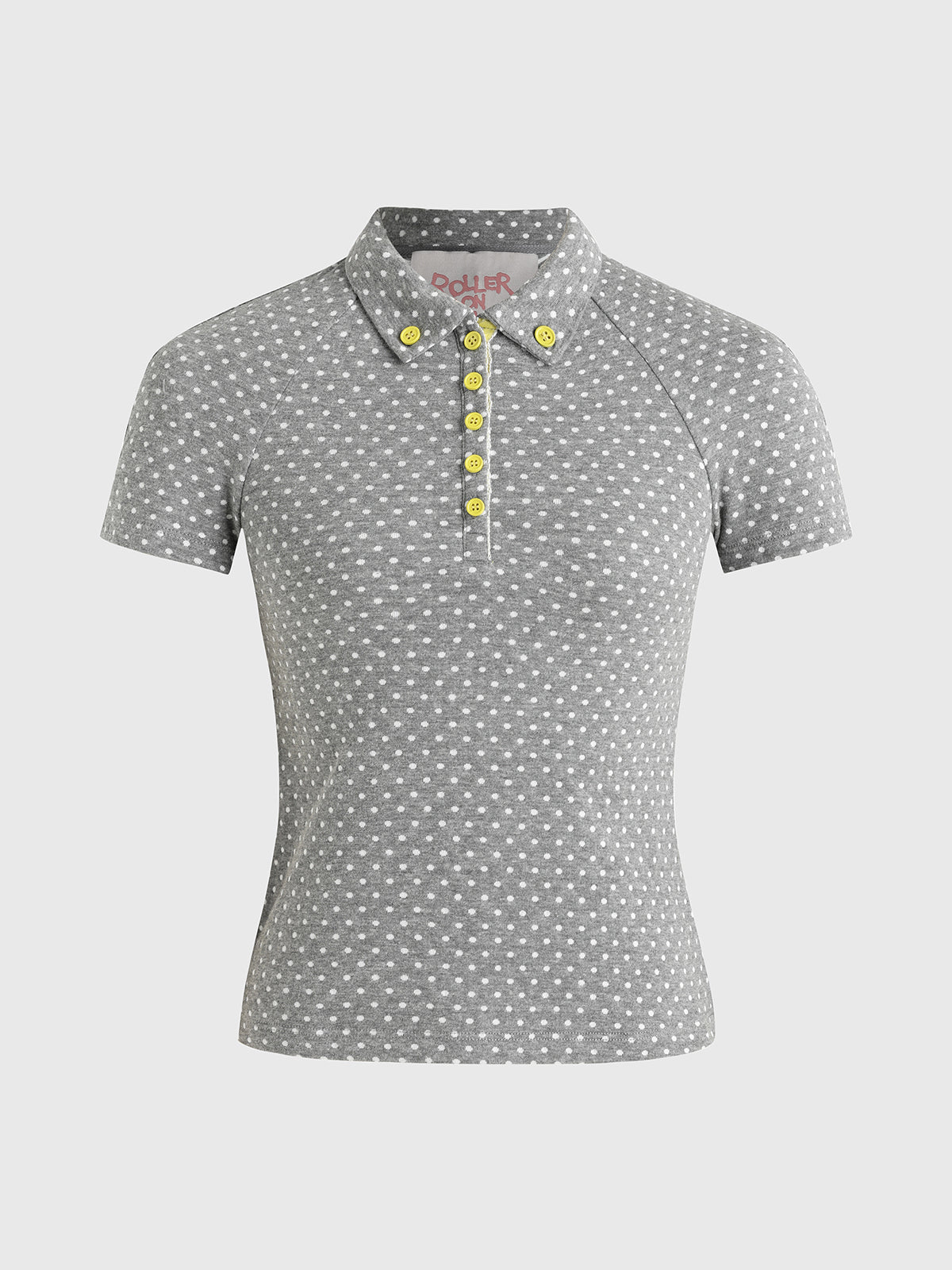 Silver Wink Cutout Stripe Tee - Ash Grey