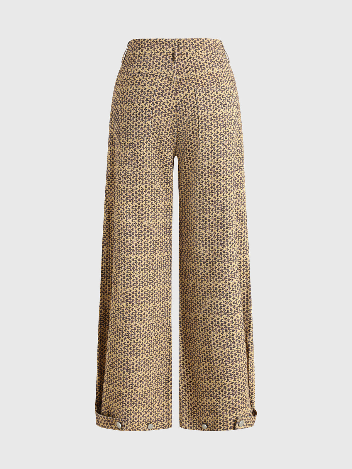 Toffee Roam Straight Pants - Sand Leopard