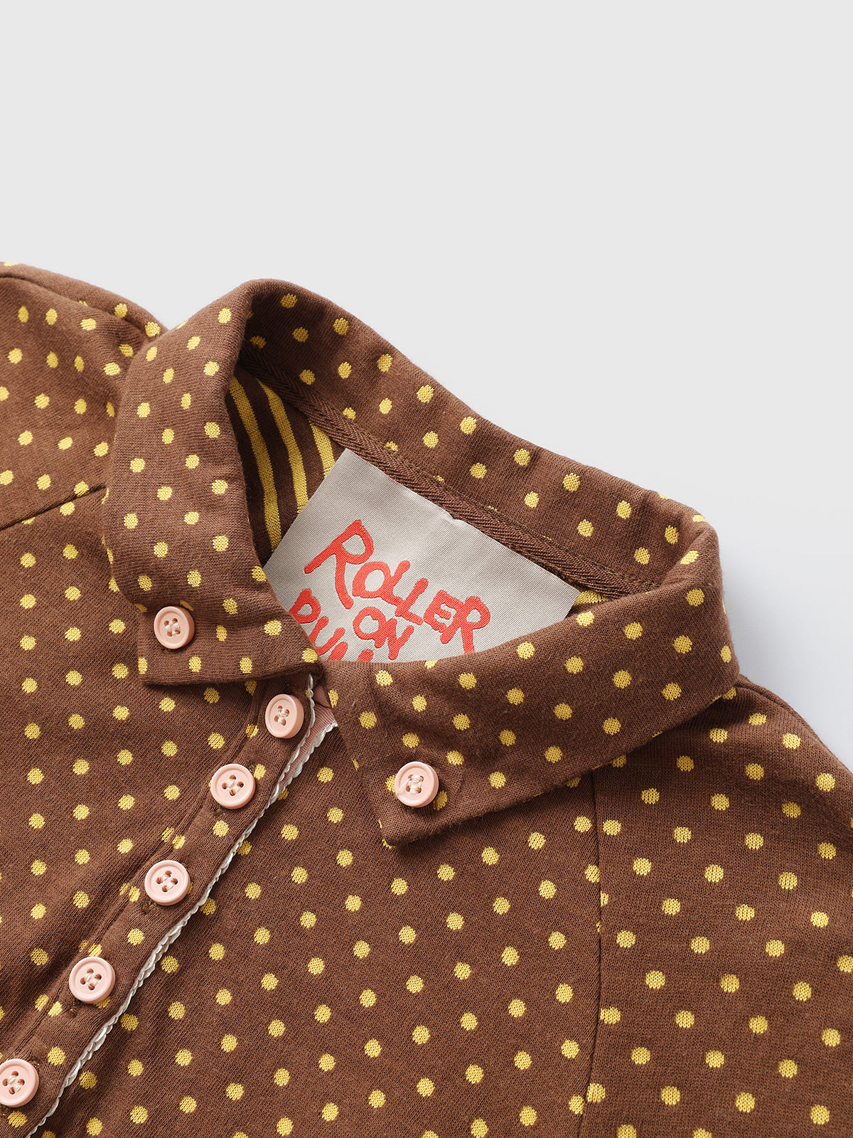 Caramel Wink Cutout Stripe Tee - Cocoa Brown