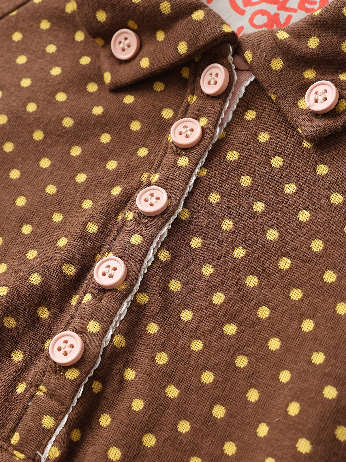Caramel Wink Cutout Stripe Tee - Cocoa Brown