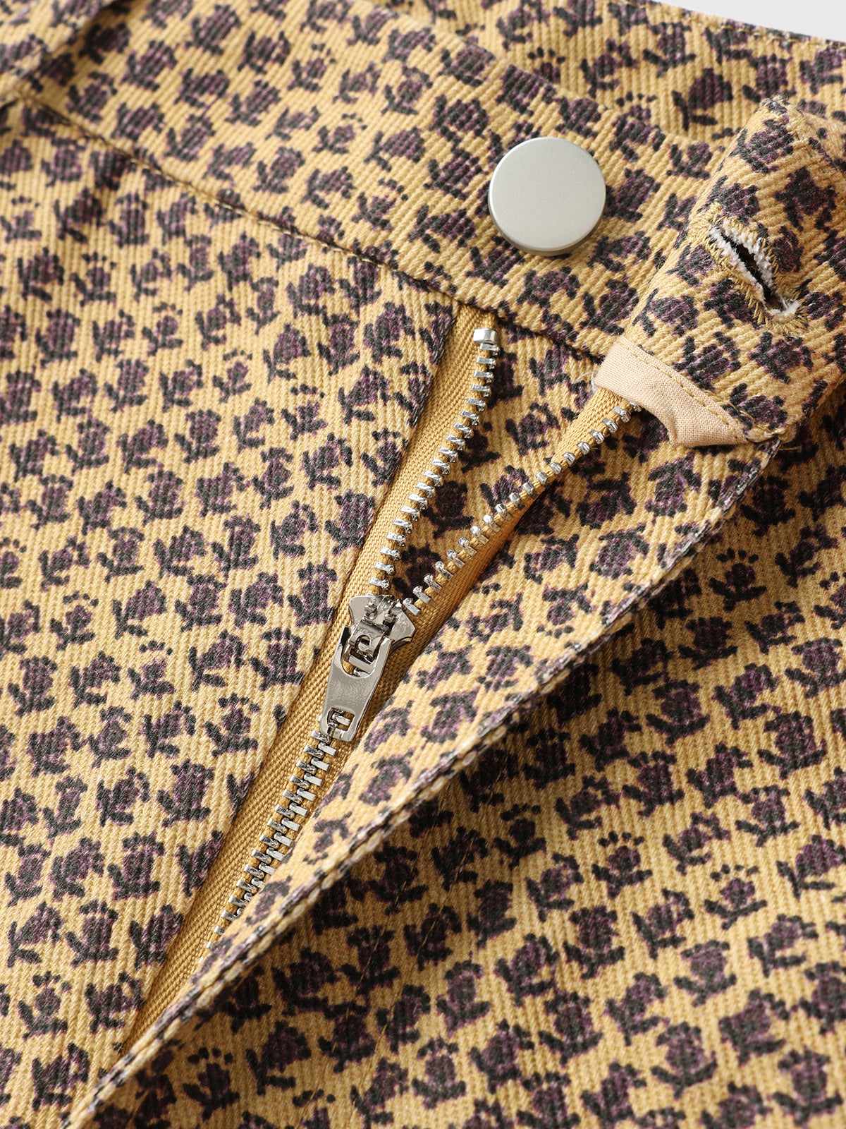 Toffee Roam Straight Pants - Sand Leopard