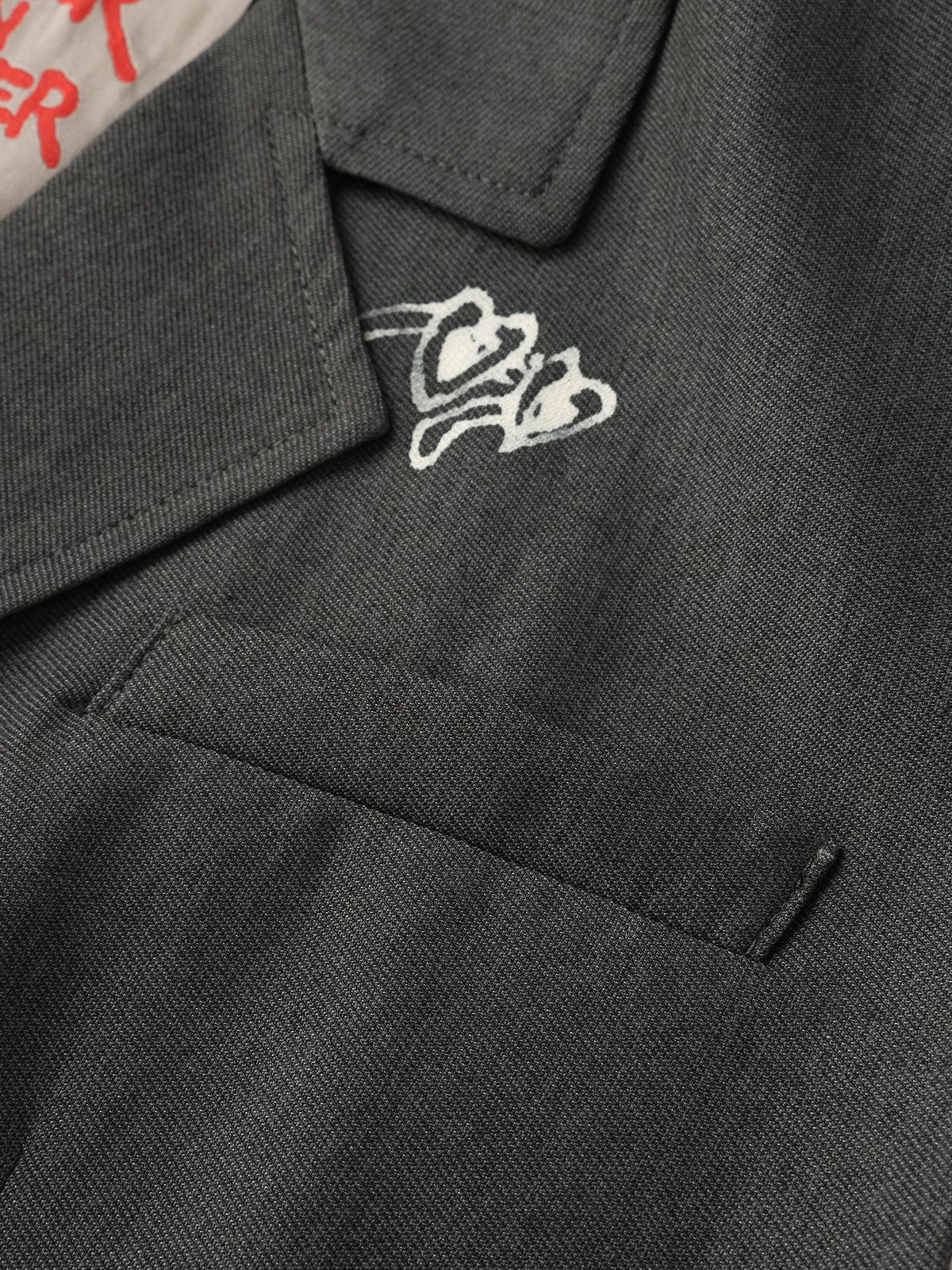 Sketch Pad Suit Vest - Graphite Grey