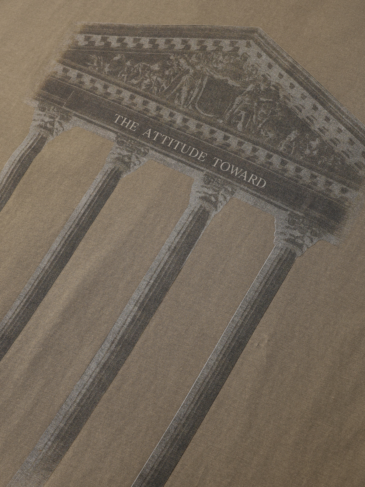Roman Forum Mark Tee -  Olive Stone