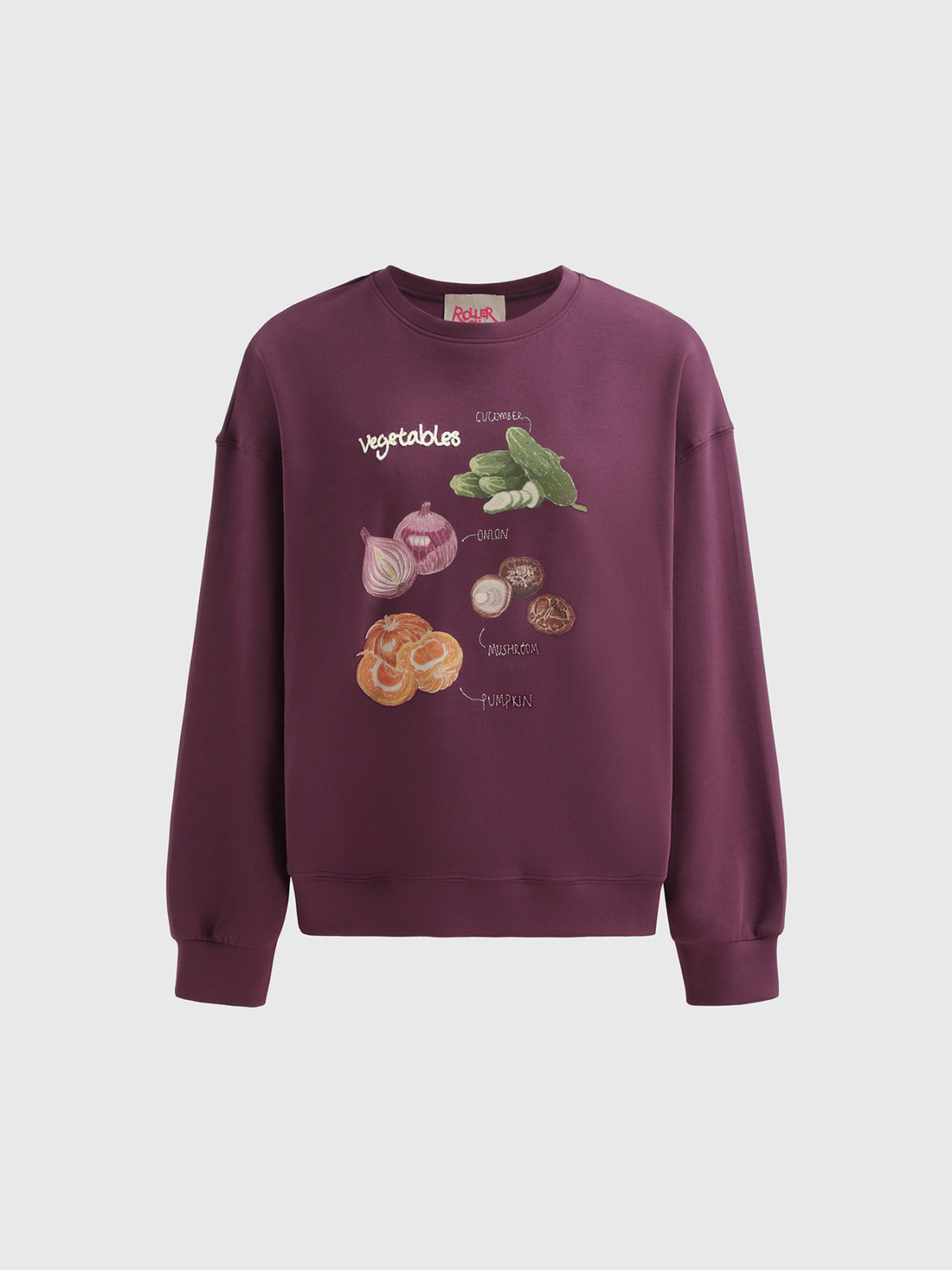 Veggie Patch Sweatshirt – Farmer Burgundy