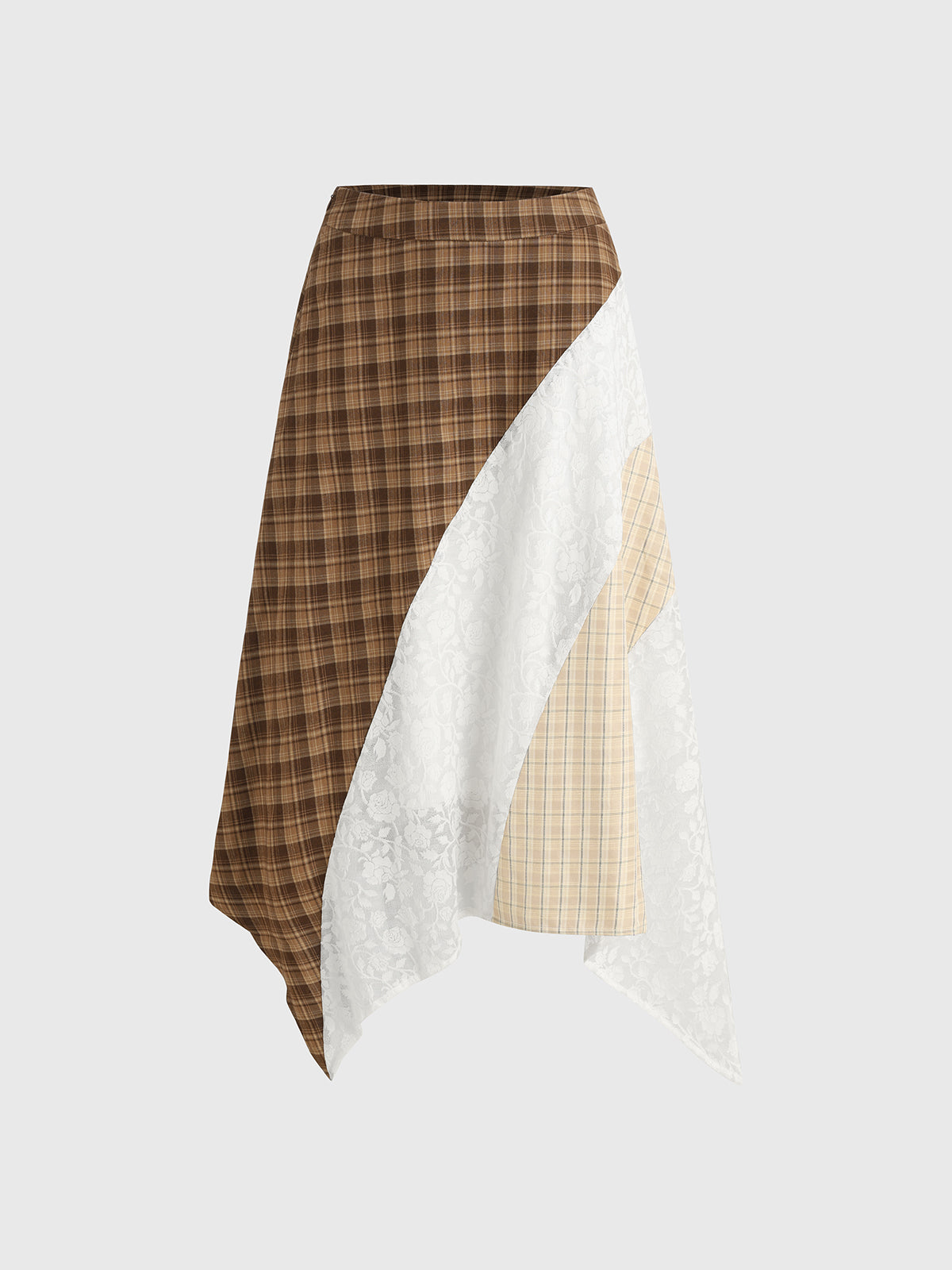 Waffle Cone Lace Skirt - Mocha Cream