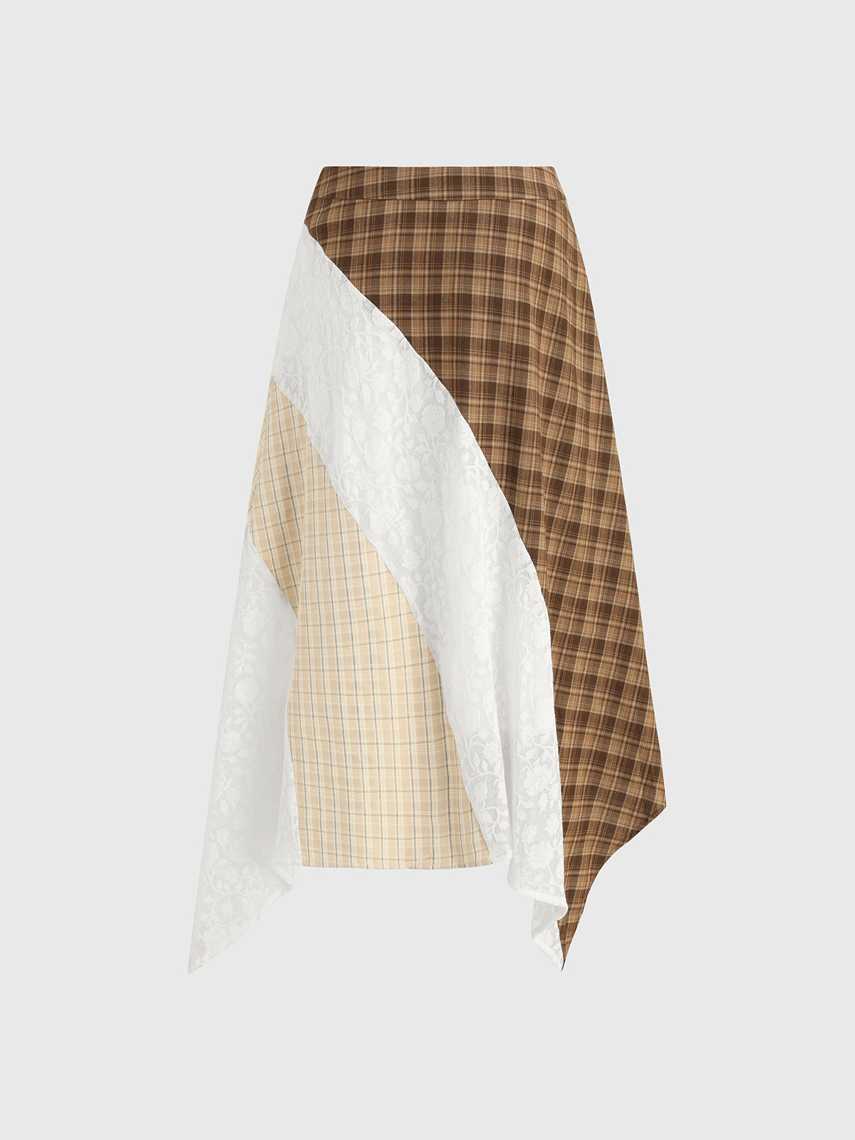 Waffle Cone Lace Skirt - Mocha Cream