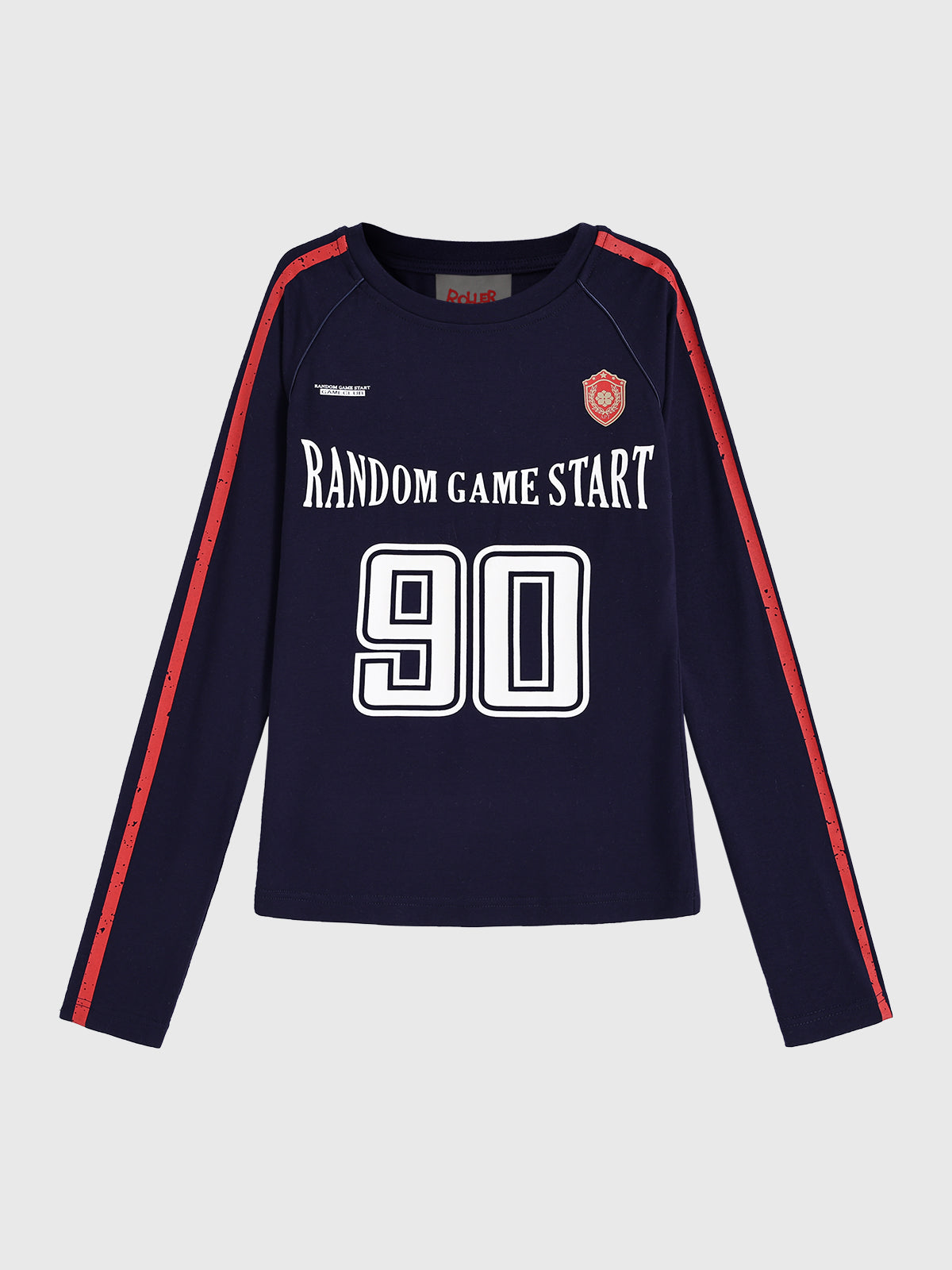 Blokette Cloudy Touch Jersey Sleeve Tee - Navy Ink