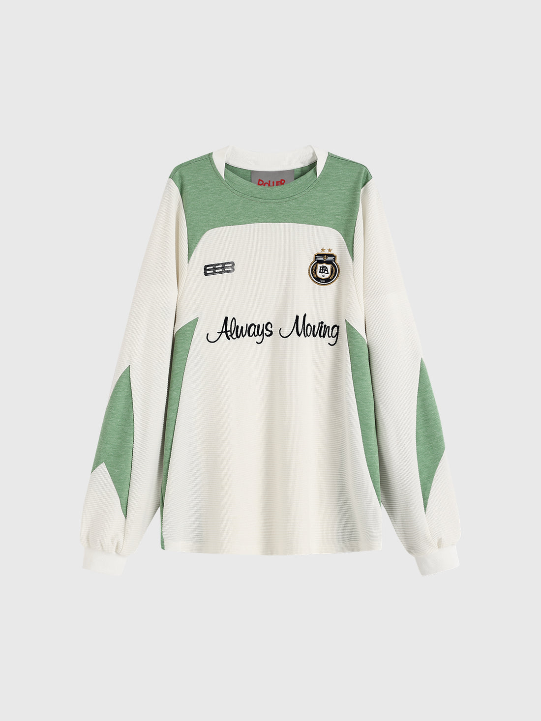 Color-Block Sweatshirt -  Mint & White