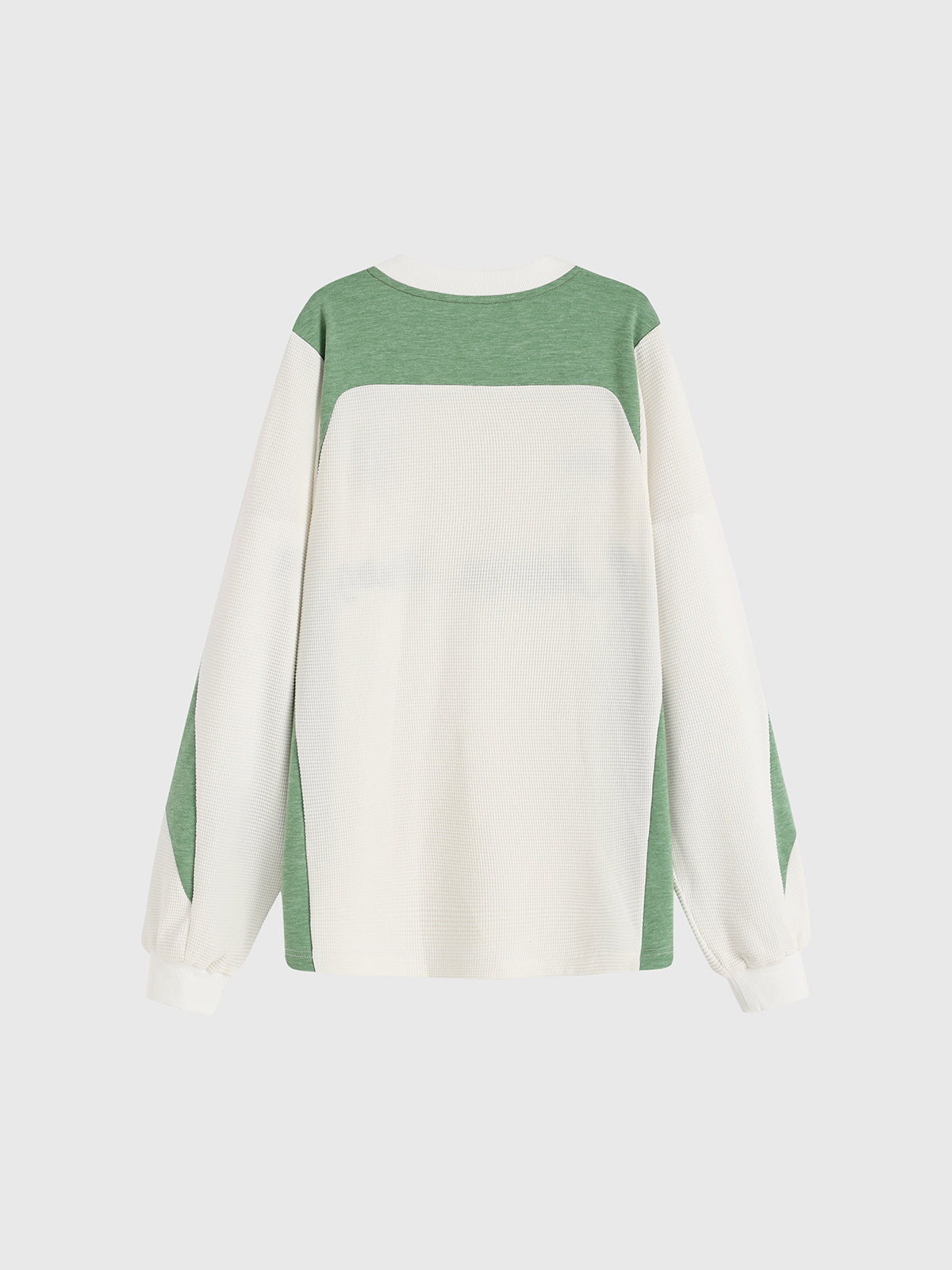 Color-Block Sweatshirt -  Mint & White