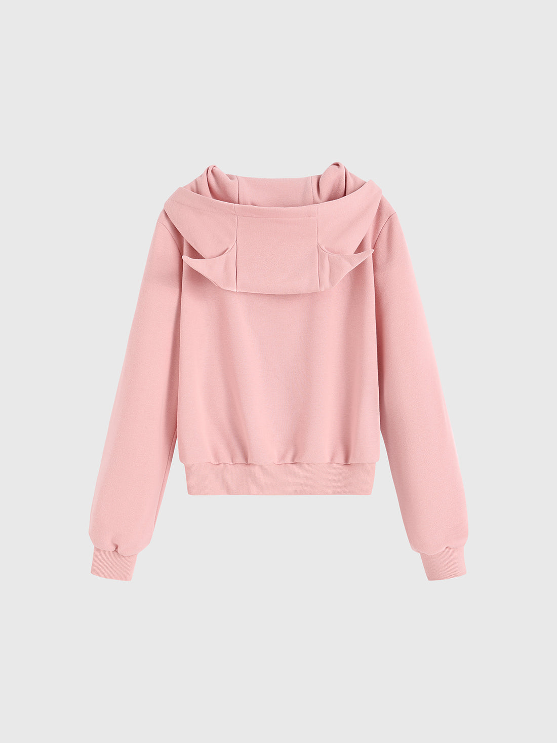 Devil May Care Zipper Hoodie - Pink Alert