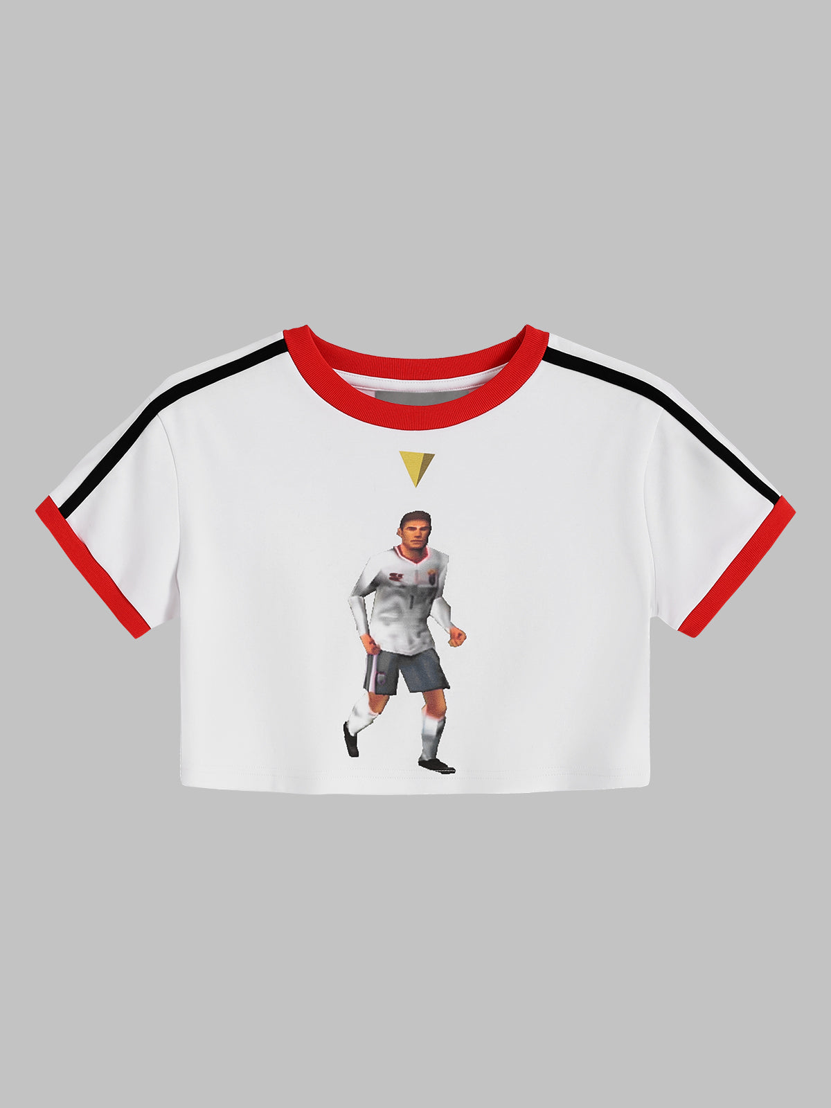 Cropped Jersey Tee - Chalk White