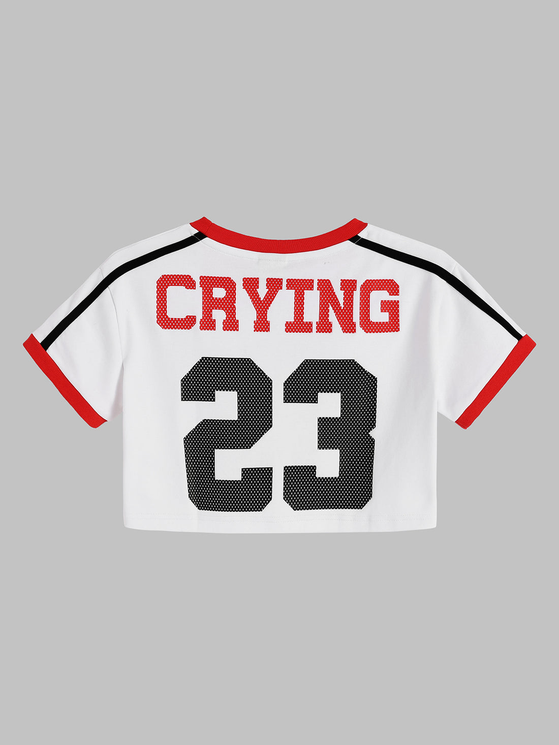 Cropped Jersey Tee - Chalk White