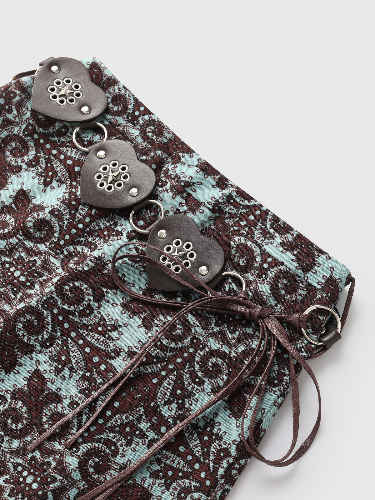 Petal Knot Skirt - Coffee Print