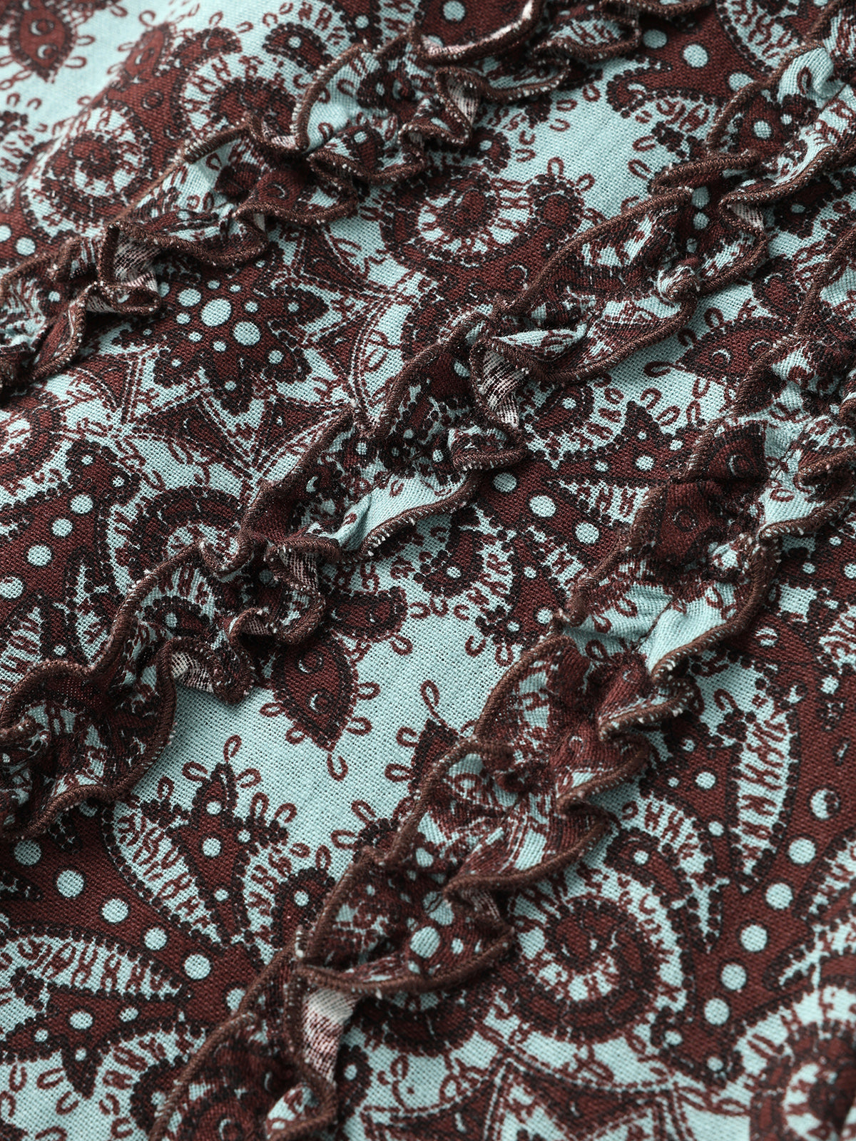 Petal Knot Skirt - Coffee Print
