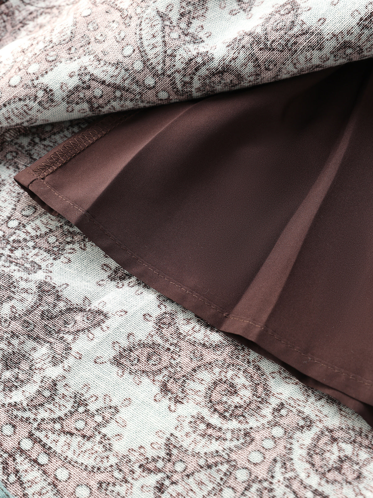 Petal Knot Skirt - Coffee Print