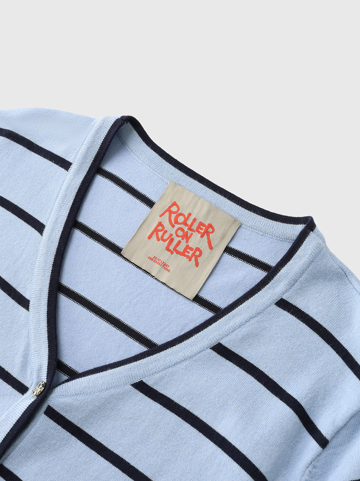 WFH Overtime Knit Cardigan - Sky Stripe