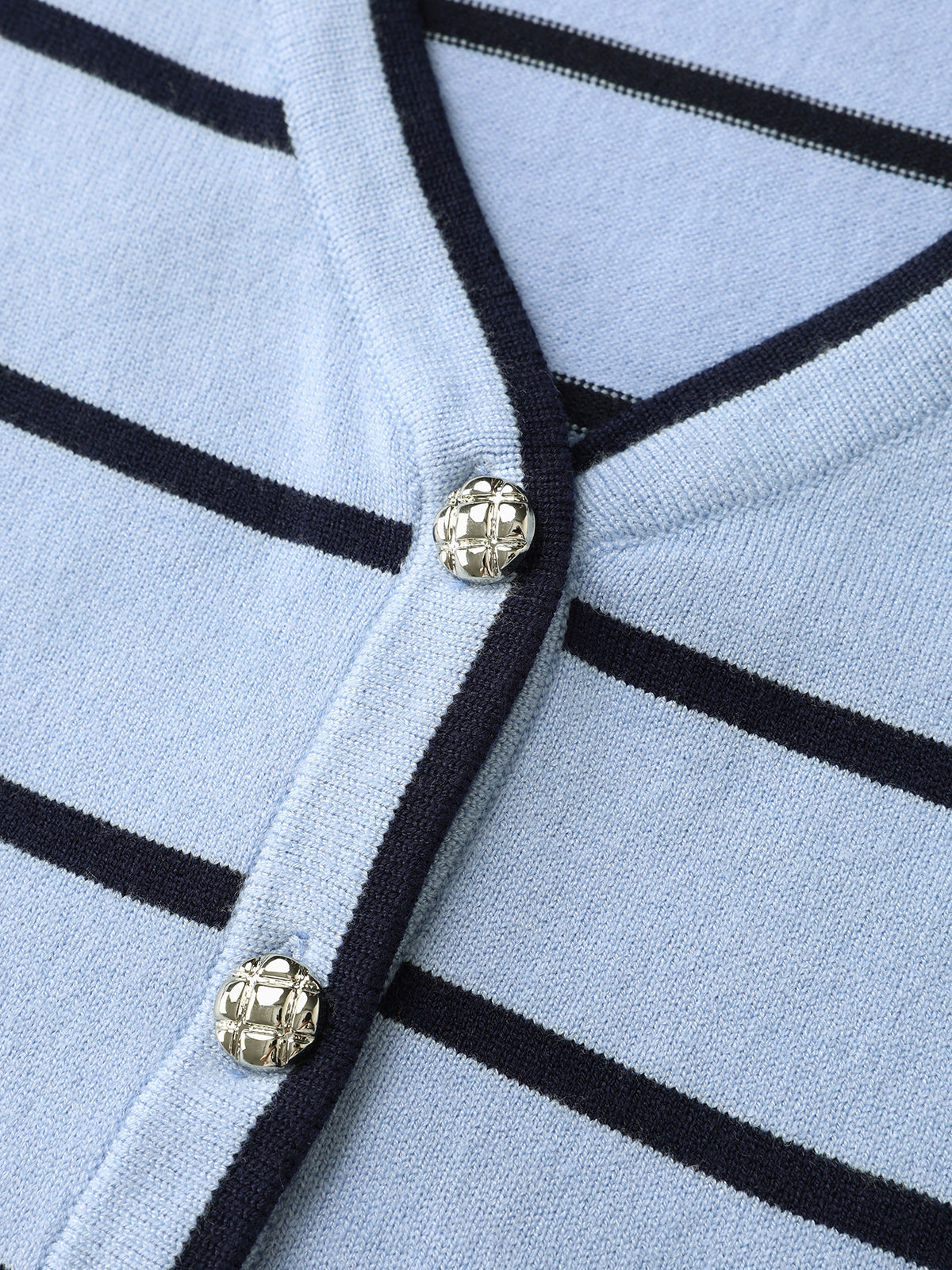 WFH Overtime Knit Cardigan - Sky Stripe
