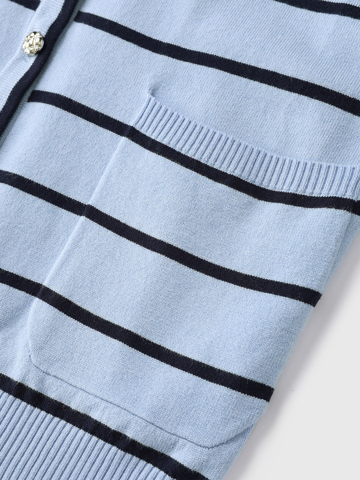 WFH Overtime Knit Cardigan - Sky Stripe
