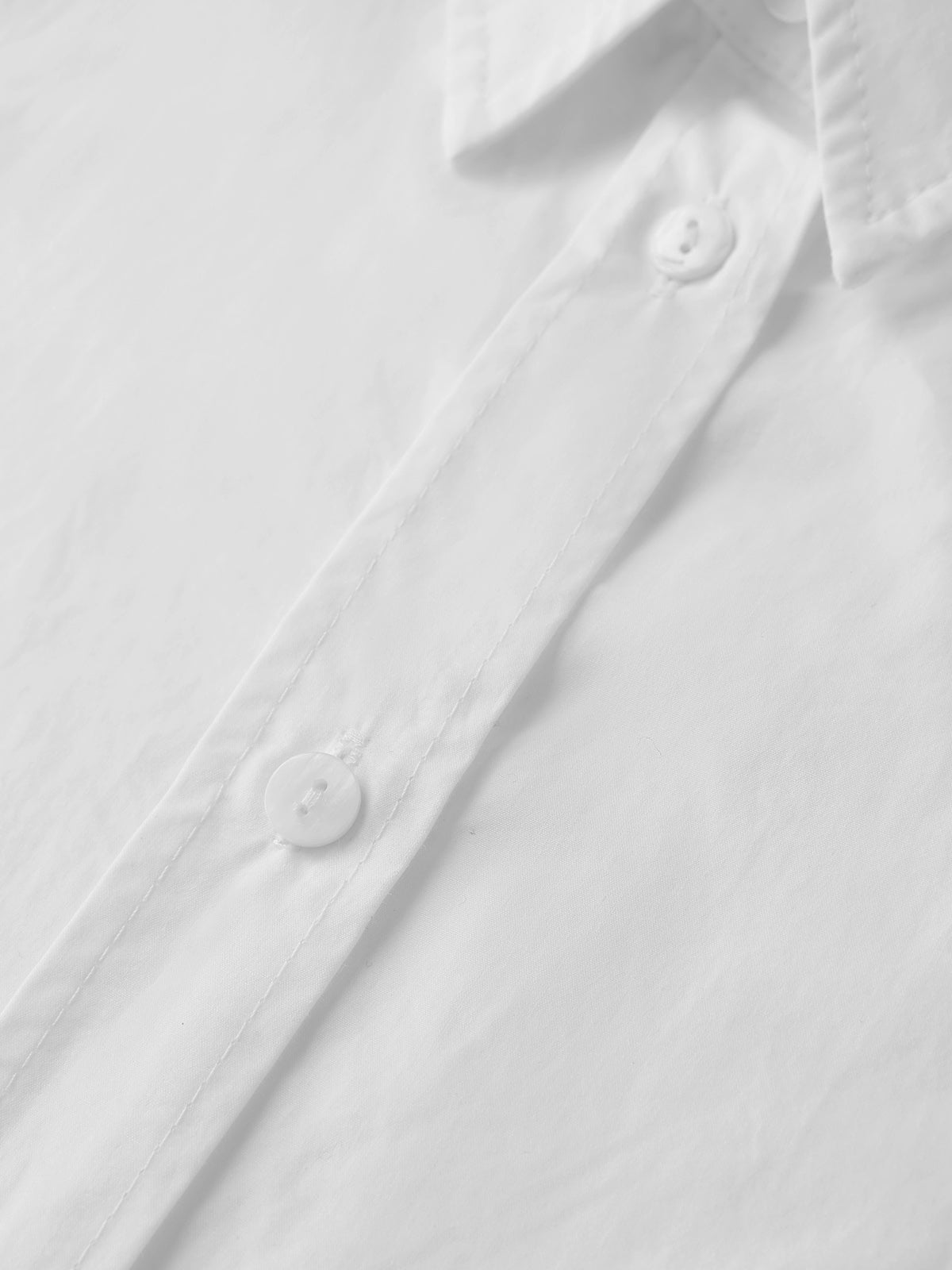 Sketch Mark Shirt - Ivory White